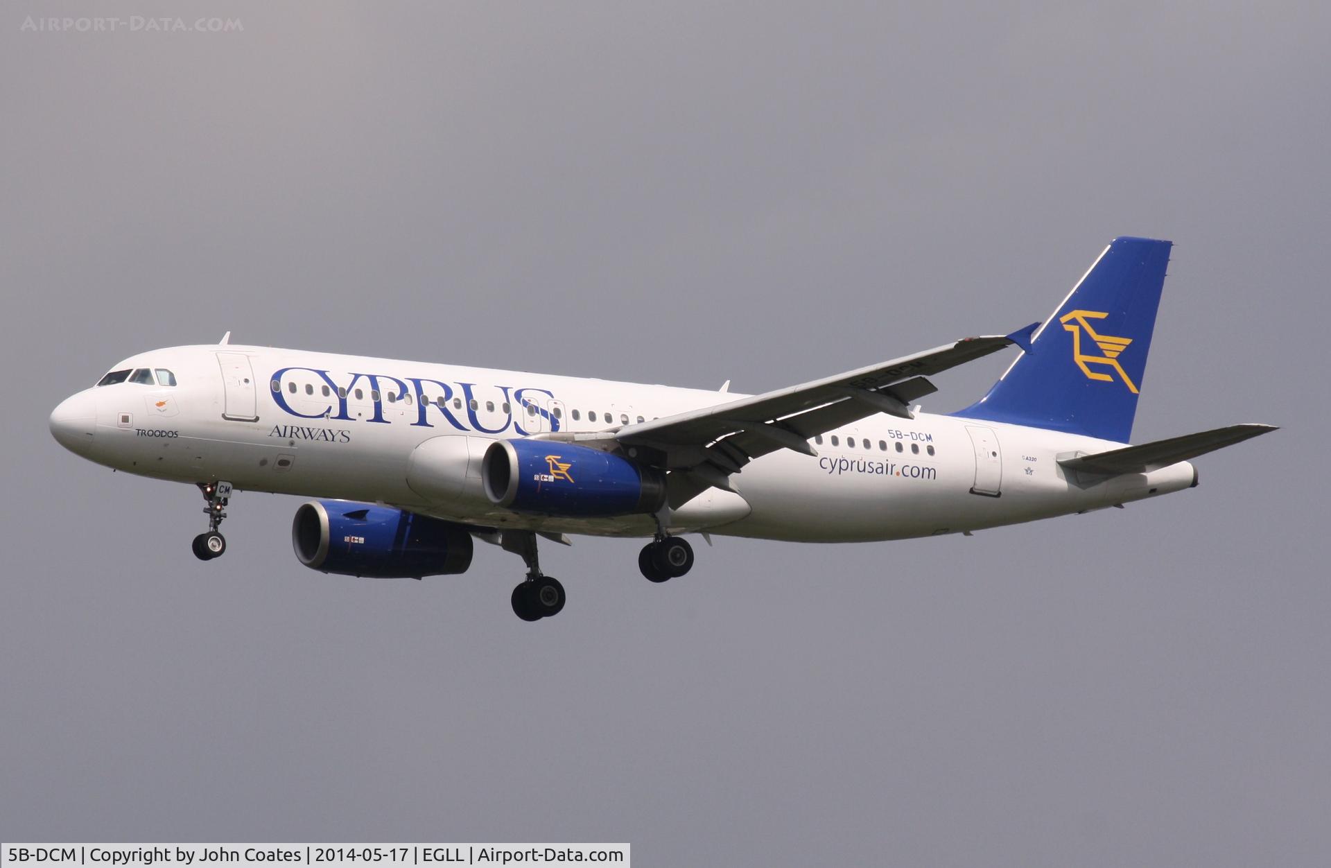 5B-DCM, 2004 Airbus A320-232 C/N 2343, Finals 27L