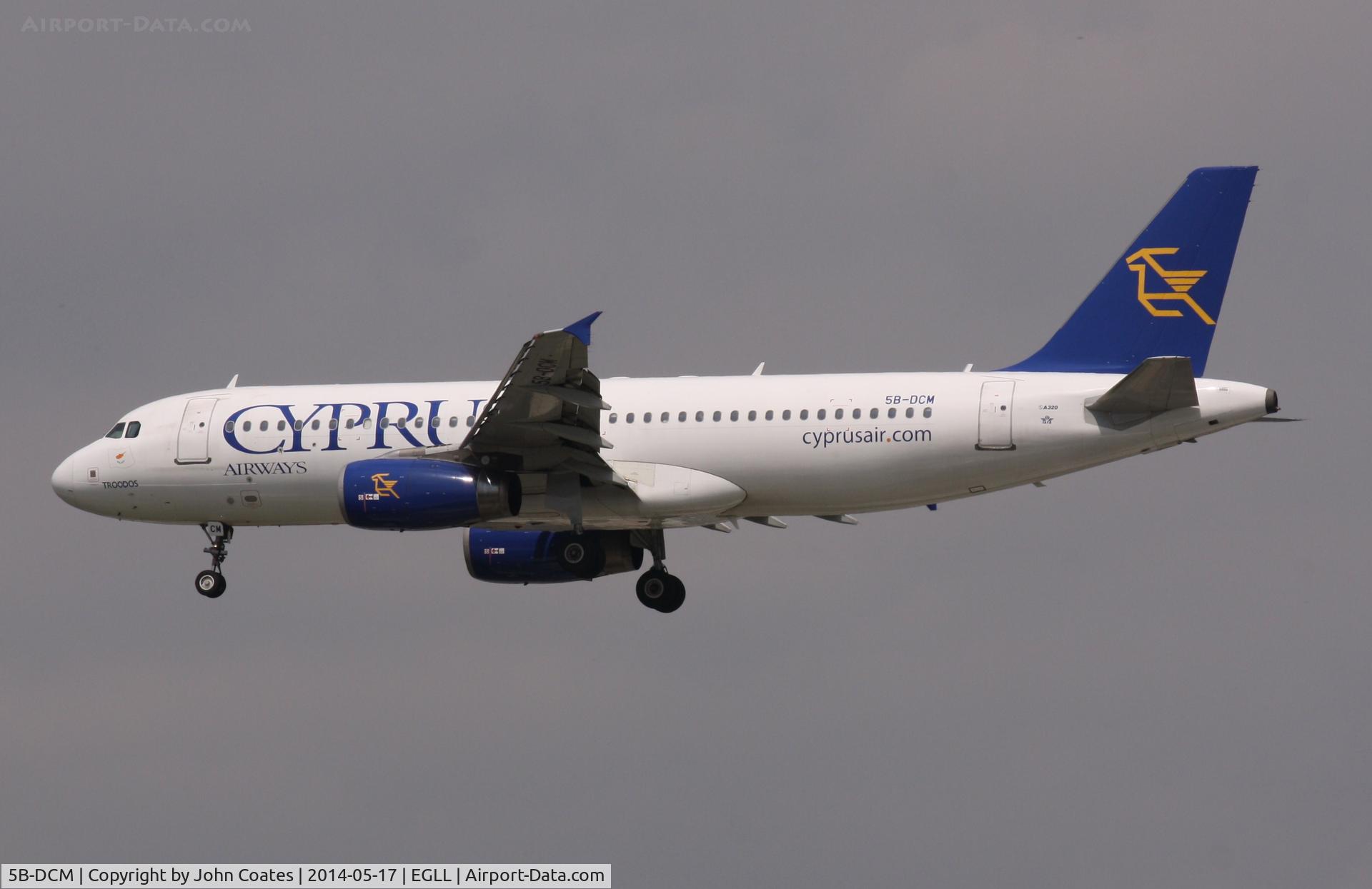 5B-DCM, 2004 Airbus A320-232 C/N 2343, Arriving 27L