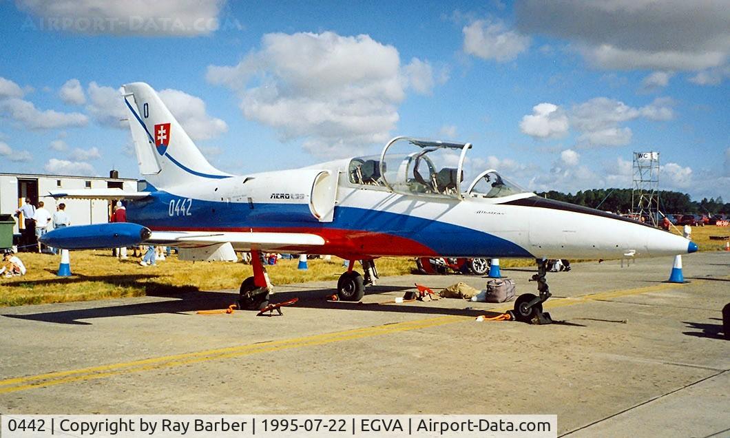 0442, Aero L-39 Albatros C/N 430442, Aero Vodochody L-39C Albatros [530442] (Slovak Air Force) RAF Fairford~G 22/07/1995