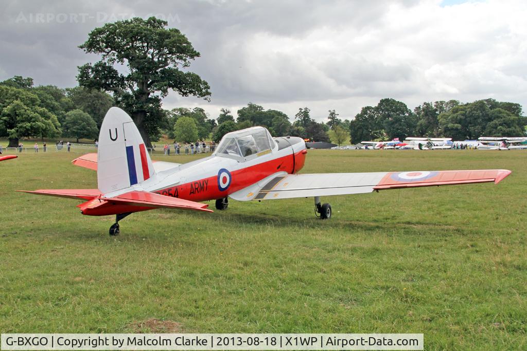 G-BXGO, 1950 De Havilland DHC-1 Chipmunk T.10 C/N C1/0097, De Havilland DHC-1 Chipmunk Mk22 at The De Havilland Moth Club's 28th International Moth Rally at Woburn Abbey. August 2013.