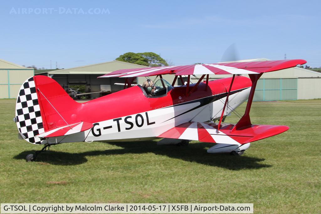 G-TSOL, 1991 EAA Acro Sport I C/N PFA 072-11391, EAA Acro Sport 1, Fishburn Airfield UK, May 17th 2014.