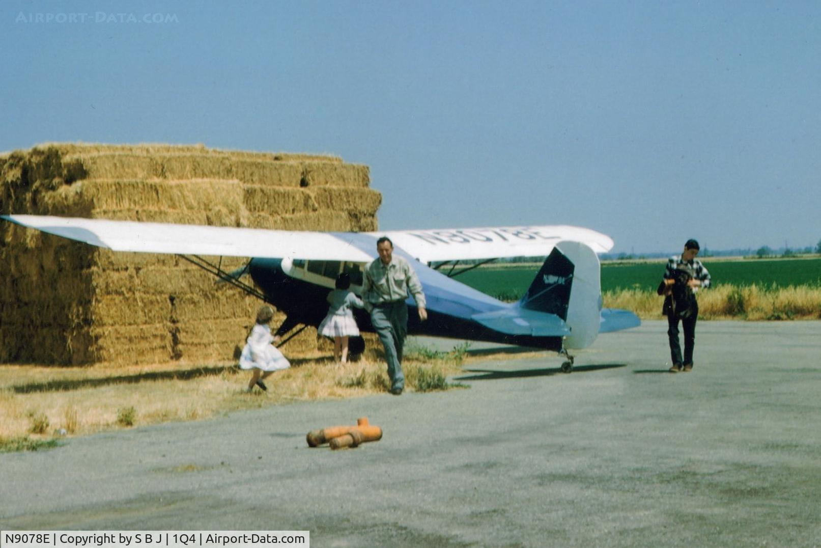N9078E, 1946 Aeronca 11AC Chief C/N 11AC-710, 78E pictured with my dad (his last plane),sisters and me at an airport near Tracy,Calif. in 1960. As of 2014, I still own & fly 78E.It has been a fantastic relationship!!