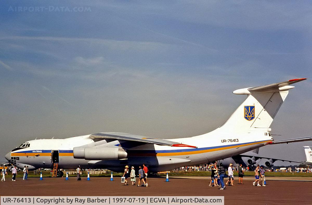 UR-76413, 1991 Ilyushin IL-76MD C/N 1013407215, Ilyushin IL-76MD [1013407215] (Ukraine Air Force) RAF Fairford~G 19/07/1997