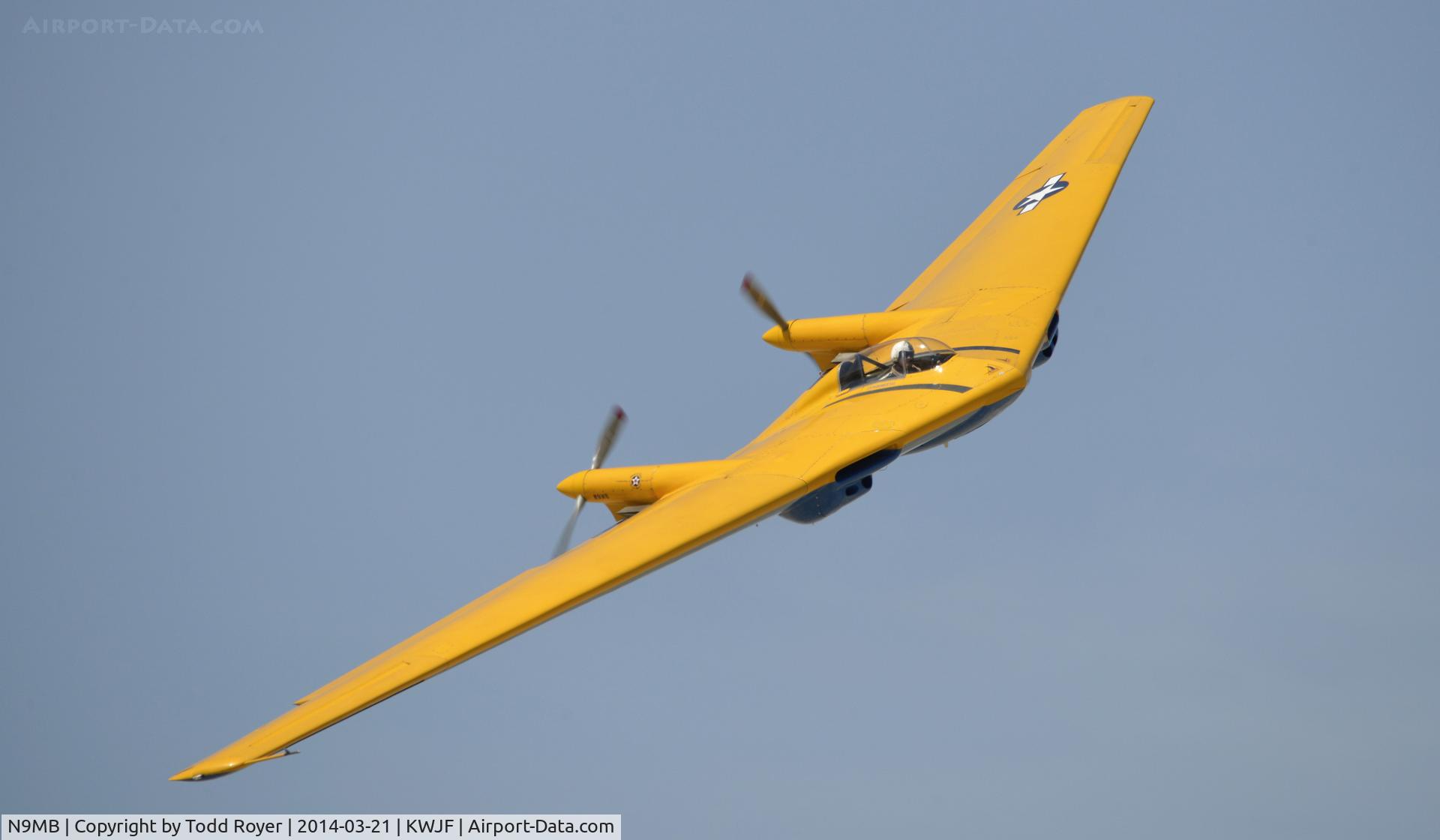 N9MB, 1945 Northrop N9M C/N 04, Flyby at Fox Field
