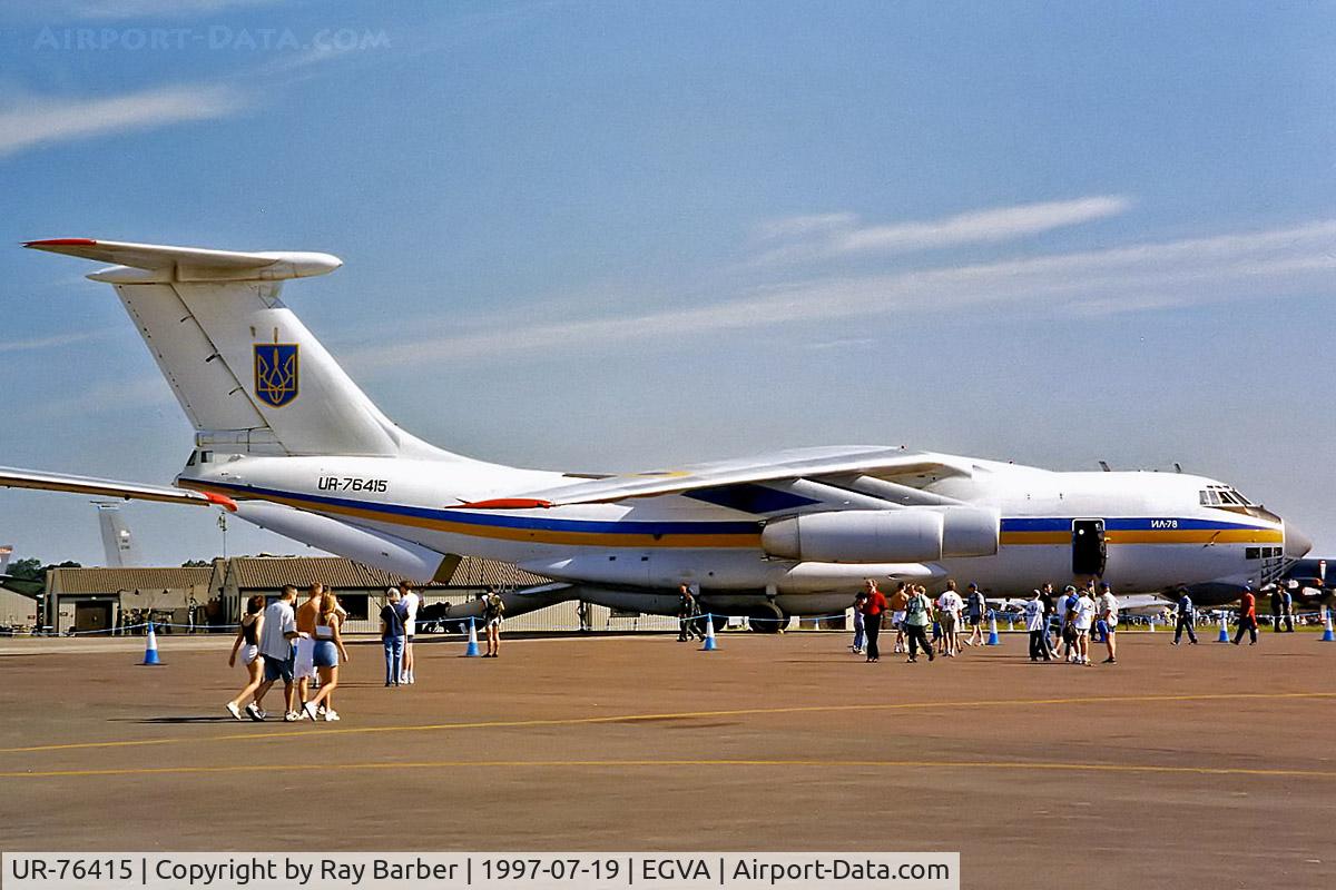 UR-76415, 1987 Ilyushin Il-76 C/N 0083481440, Ilyushin IL-76 [0083481440] (Ukraine Air Force) RAF Fairford~G 19/07/1997
