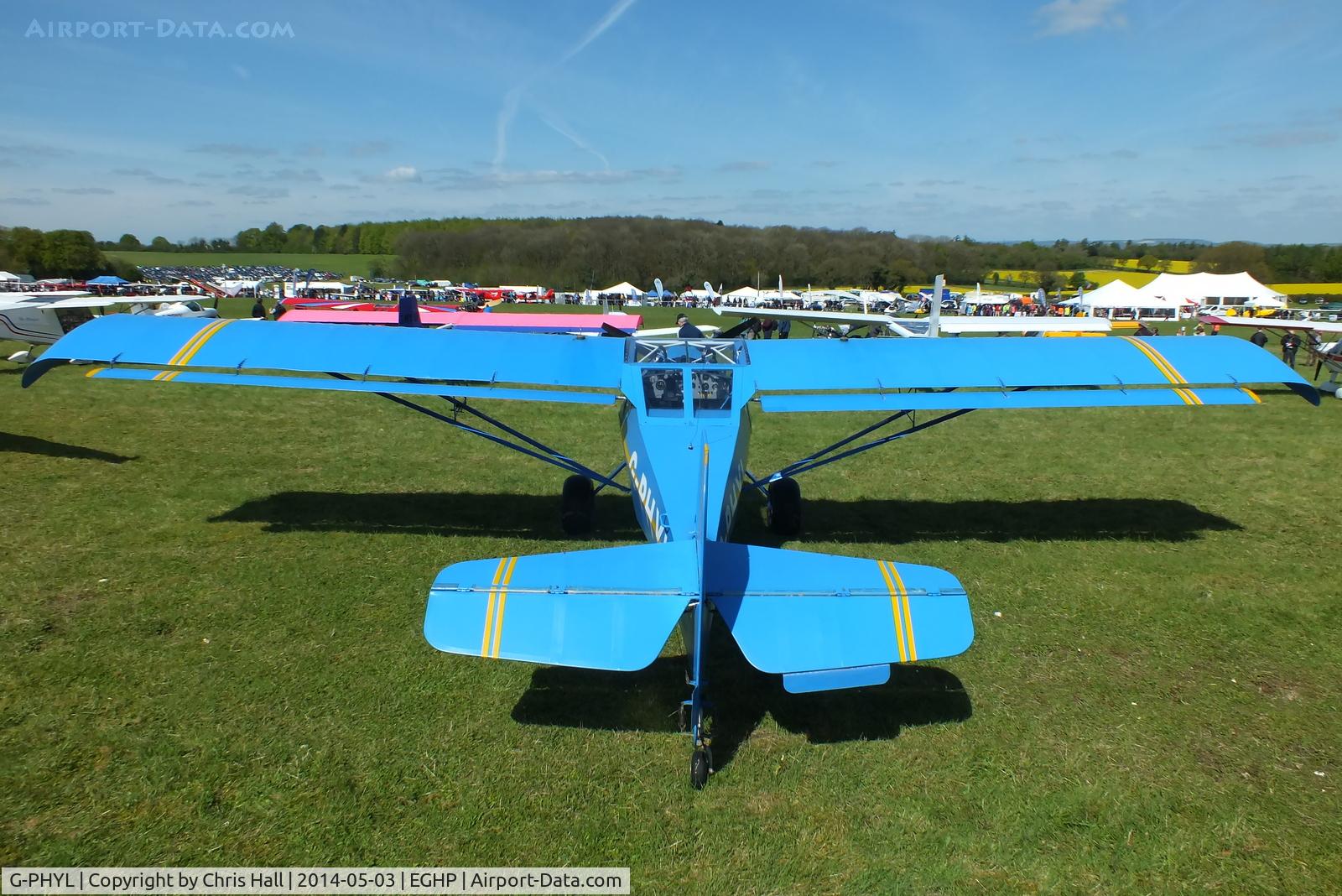 G-PHYL, 1999 Denney Kitfox Mk4 C/N PFA 172A-12189, at the 2014 Microlight Trade Fair, Popham