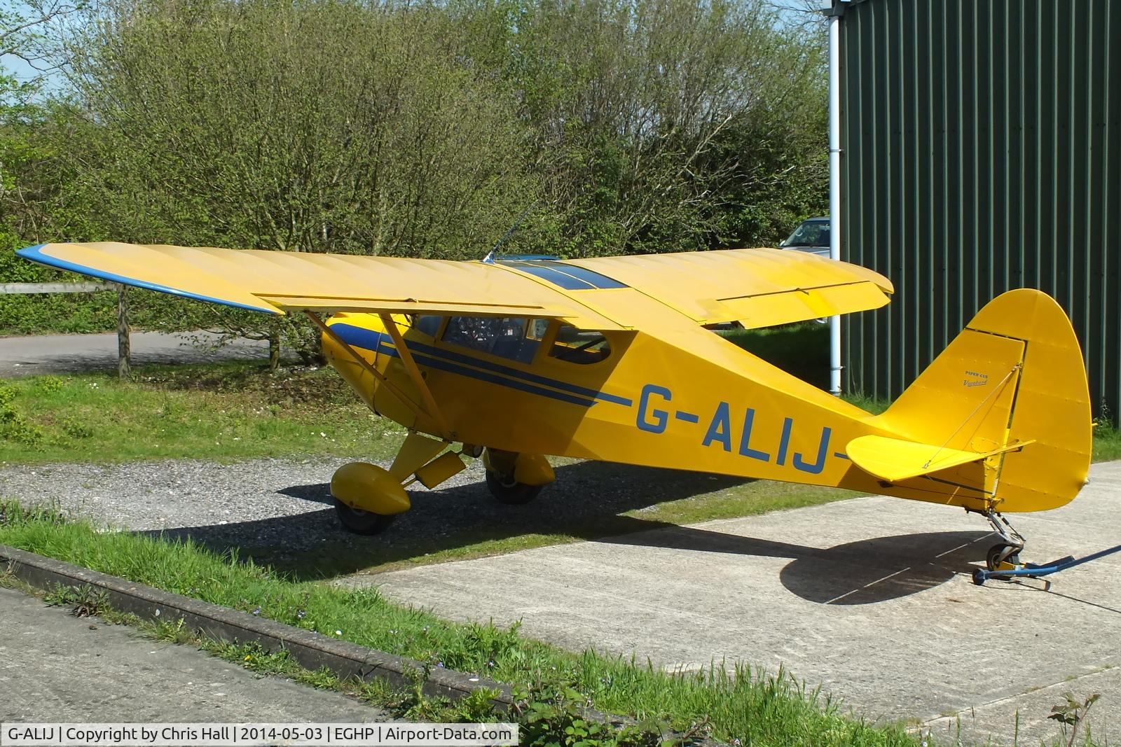 G-ALIJ, 1949 Piper PA-17 Vagabond C/N 17-166, at the 2014 Microlight Trade Fair, Popham
