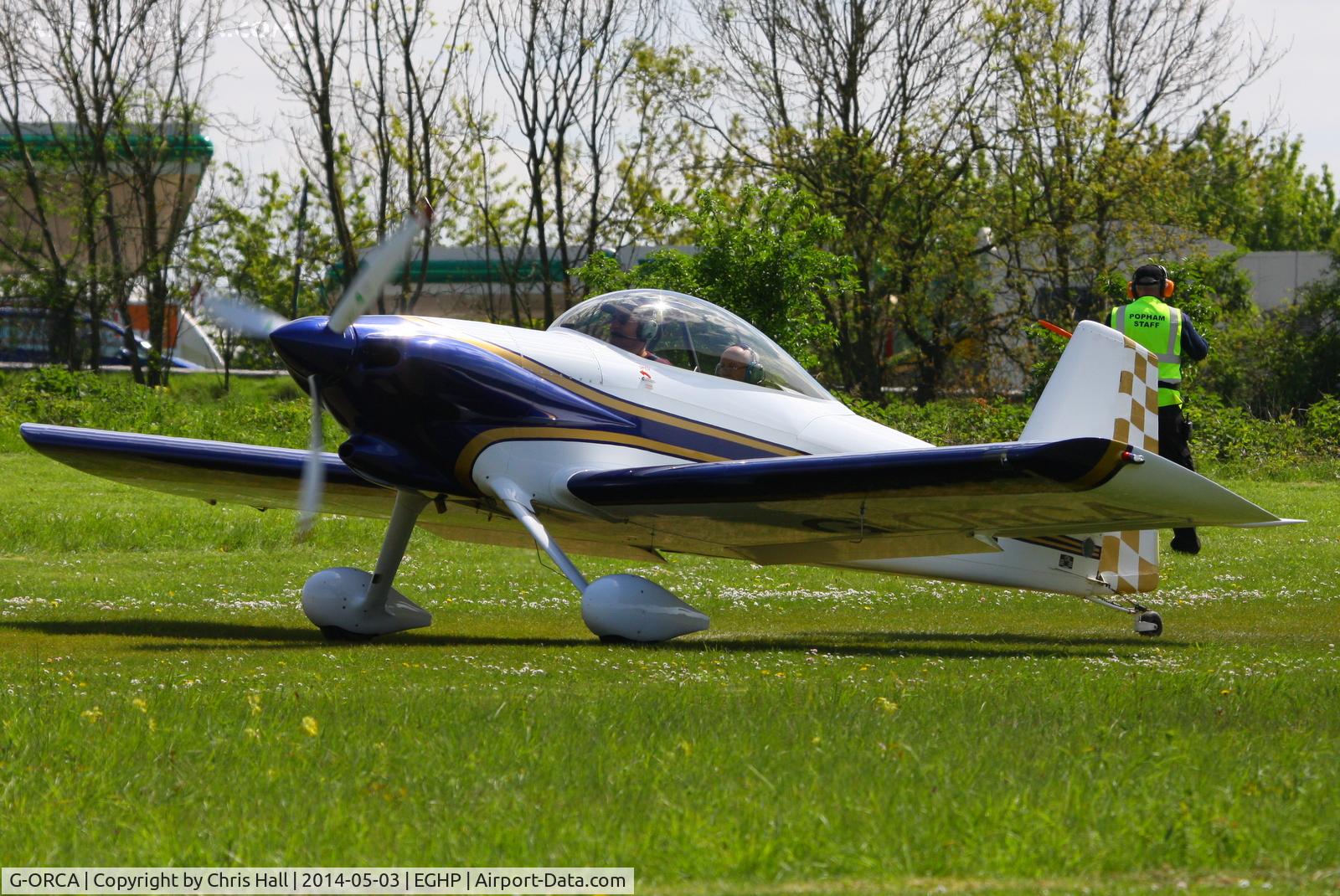 G-ORCA, 2005 Vans RV-4 C/N PFA 181-12924, at the 2014 Microlight Trade Fair, Popham