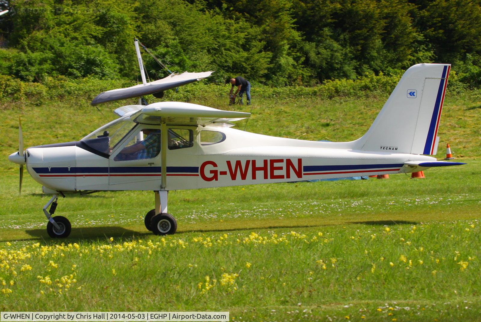 G-WHEN, 2004 Tecnam P-92EM Echo C/N PFA 318-13679, at the 2014 Microlight Trade Fair, Popham
