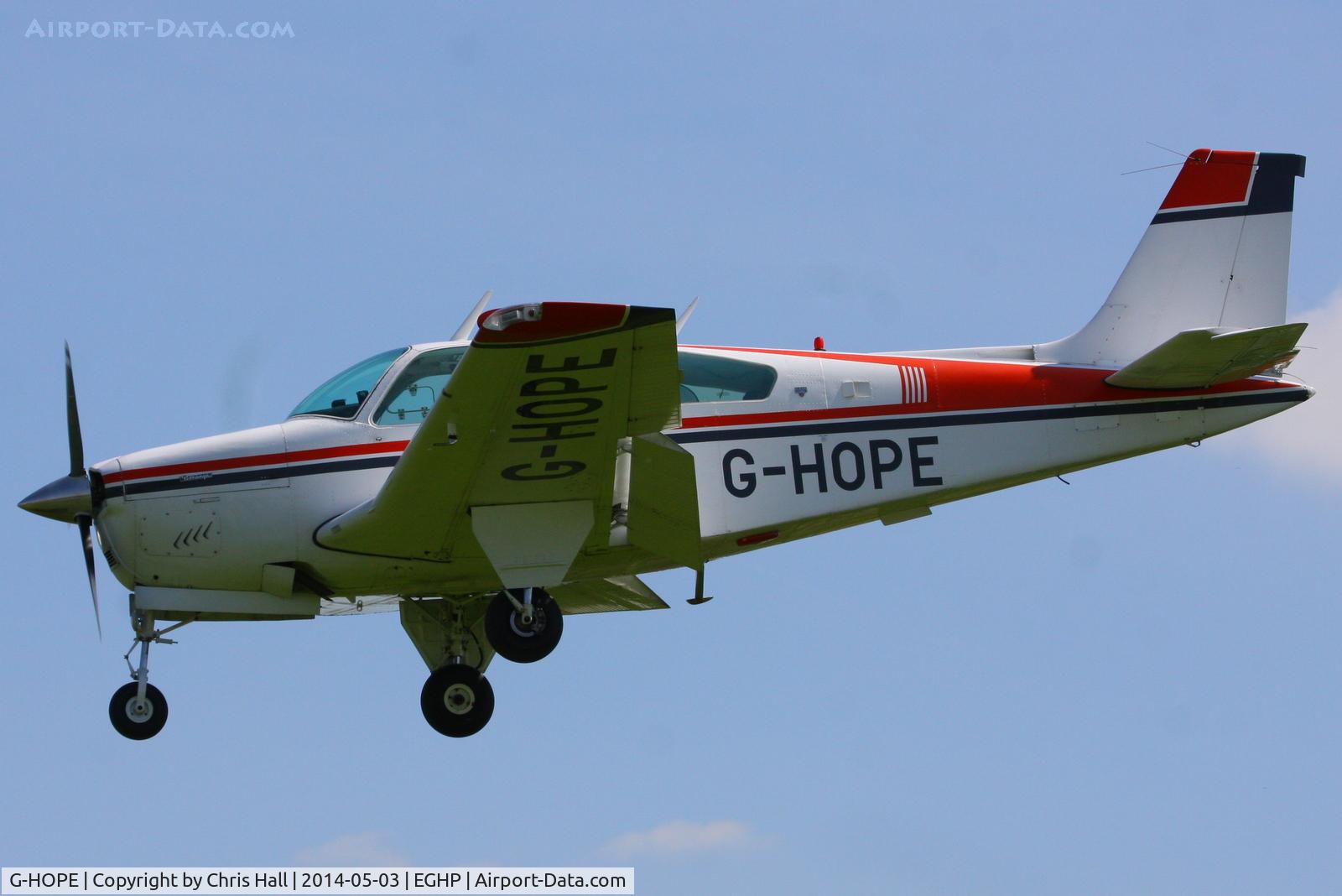 G-HOPE, 1978 Beech F33A Bonanza Bonanza C/N CE-805, at the 2014 Microlight Trade Fair, Popham
