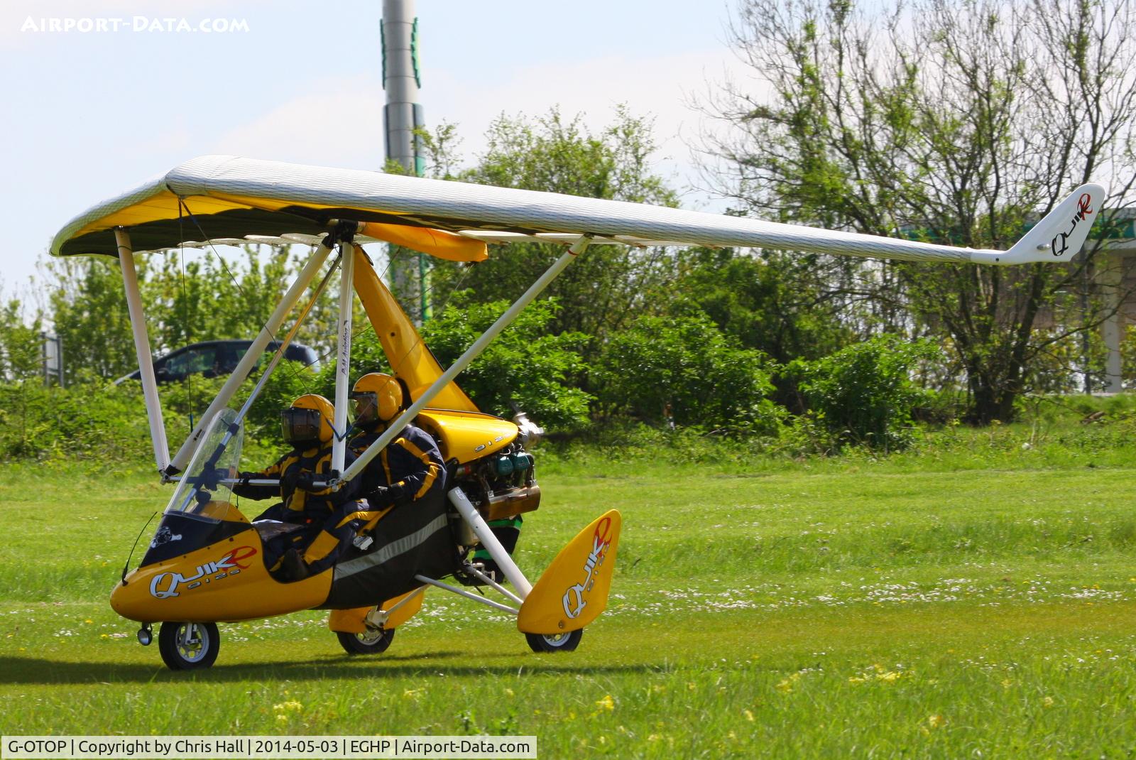 G-OTOP, 2009 P&M Aviation QuikR C/N 8471, at the 2014 Microlight Trade Fair, Popham