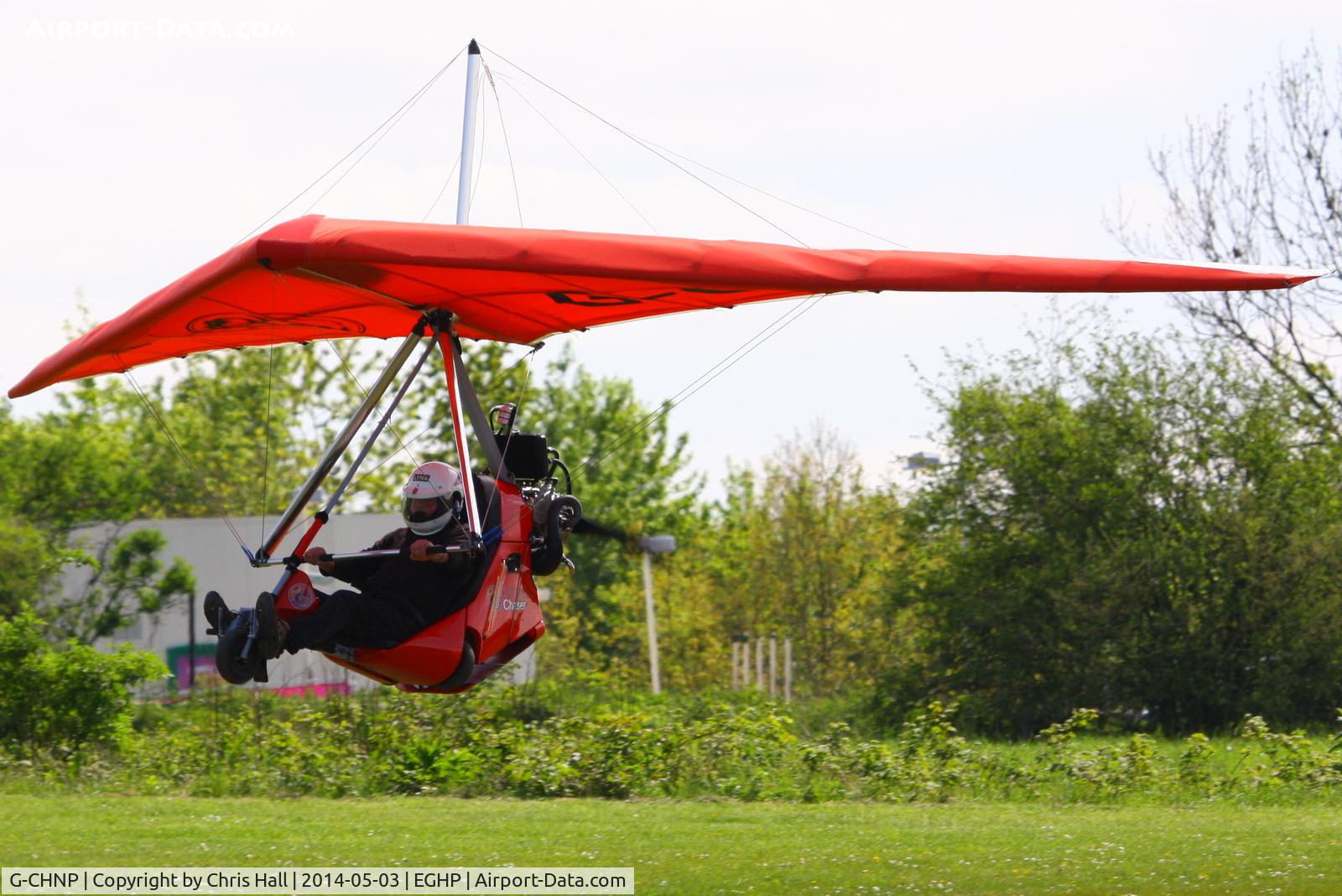 G-CHNP, 2012 Flylight Airsports Dragon Chaser C/N 084, at the 2014 Microlight Trade Fair, Popham