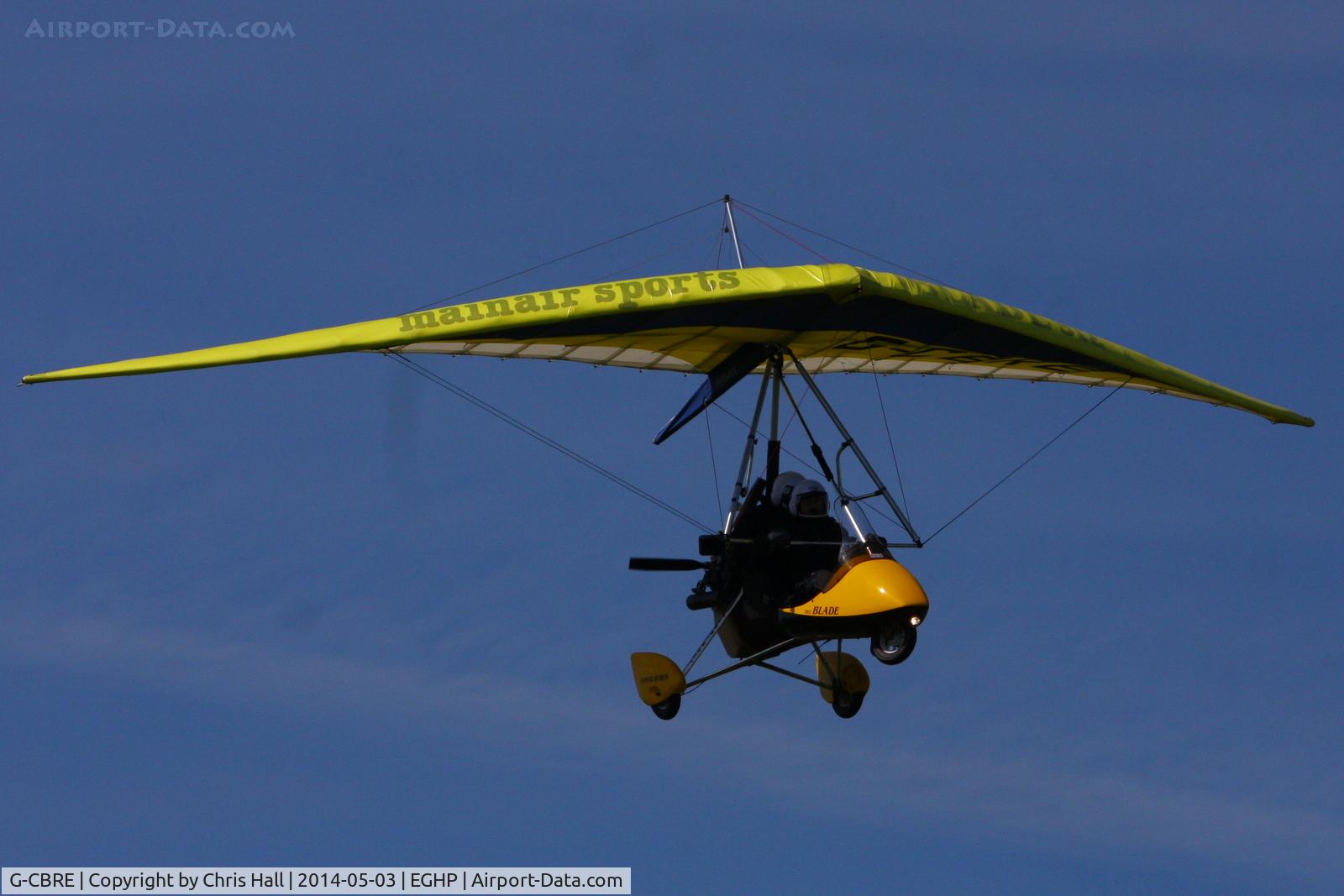 G-CBRE, 2002 Mainair Blade 912 C/N 1330-0602-7-W1125, at the 2014 Microlight Trade Fair, Popham