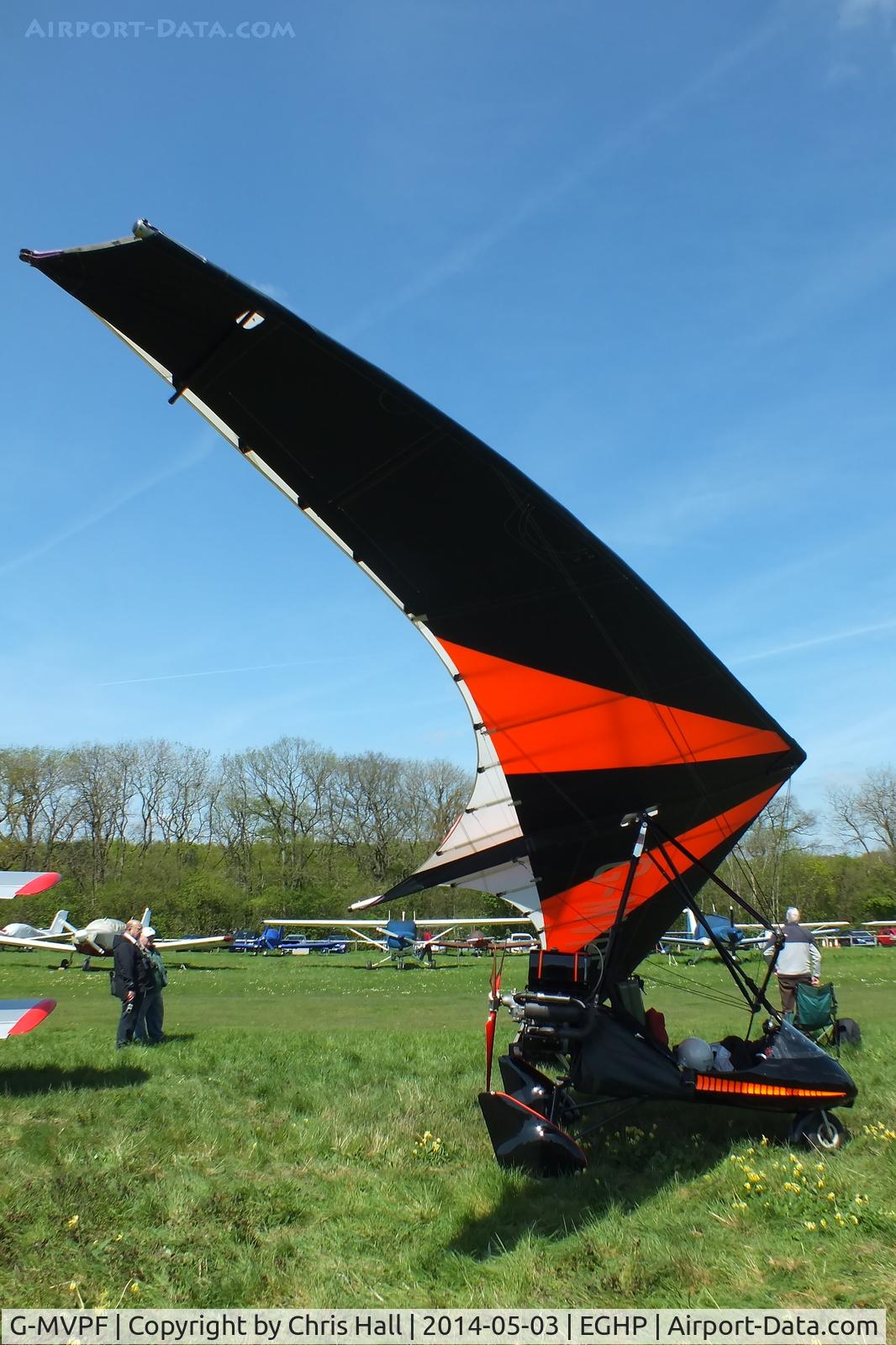 G-MVPF, 1989 Medway Hybred 44XLR C/N MR036/52, at the 2014 Microlight Trade Fair, Popham