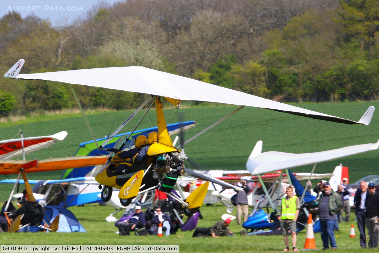 G-OTOP, 2009 P&M Aviation QuikR C/N 8471, at the 2014 Microlight Trade Fair, Popham