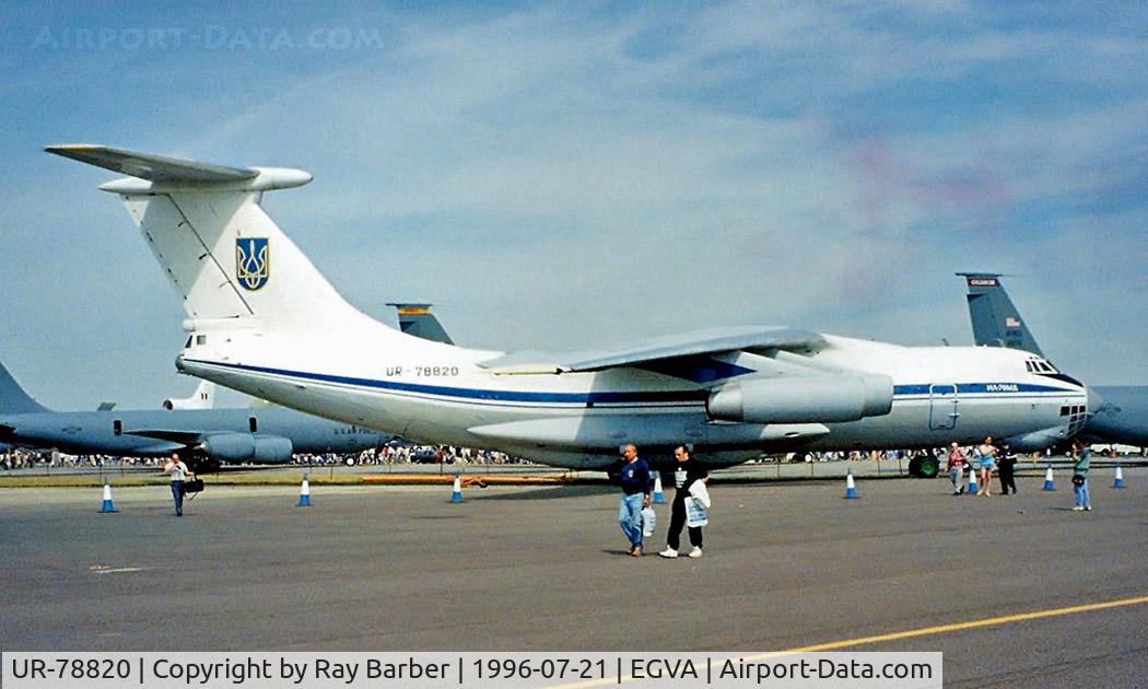 UR-78820, 1989 Ilyushin Il-76MD C/N 0093496907, Ilyushin IL-76MD [0093496907] (Ukraine Air Force) RAF Fairford~G 21/07/1996