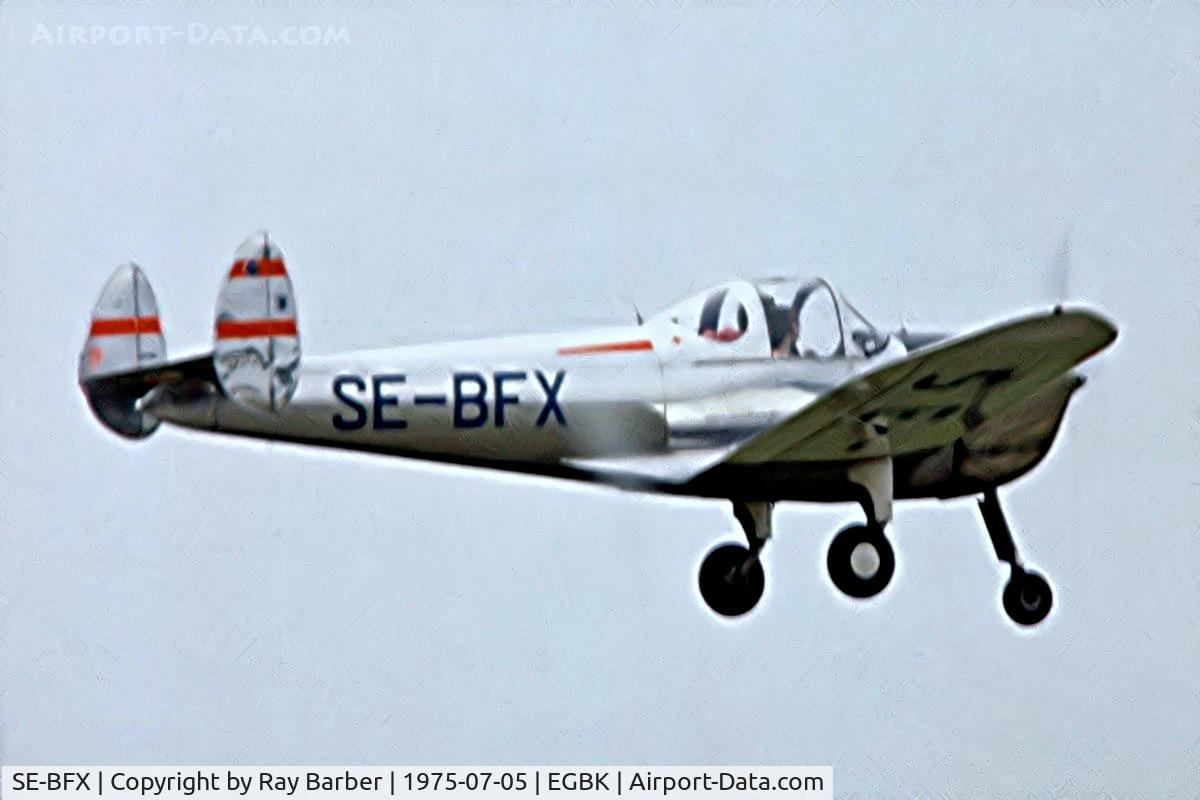 SE-BFX, 1947 Erco 415D Ercoupe C/N 4413, Erco 415D Ercoupe [4413] Sywell~G 05/07/1975. From a slide.