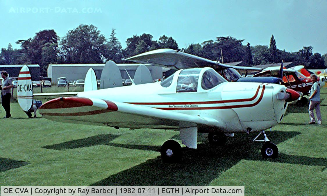 OE-CVA, 1946 Erco 415C Ercoupe C/N 570, Erco 415C Ercoupe [570] Old Warden~G 11/07/1982. From a slide.