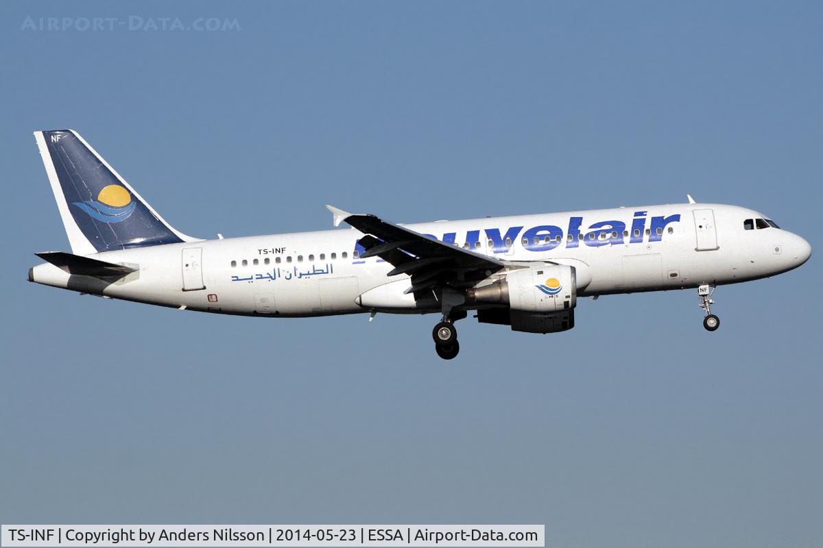 TS-INF, 1998 Airbus A320-214 C/N 937, On final for 19L.