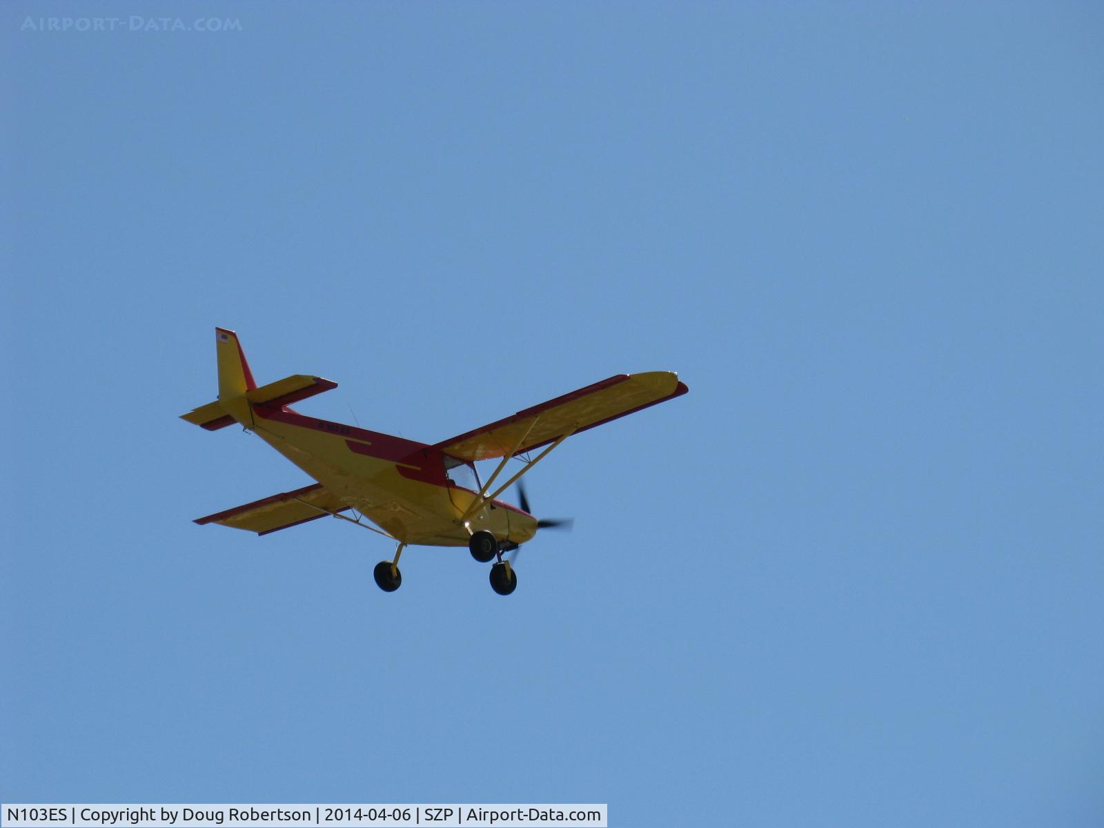 N103ES, 2005 Zenair CH-701SP C/N 7-9728, 2005 Vaillancourt Zenair STOL CH-701SP, Rotax 912 100 Hp, takeoff climb Rwy 22