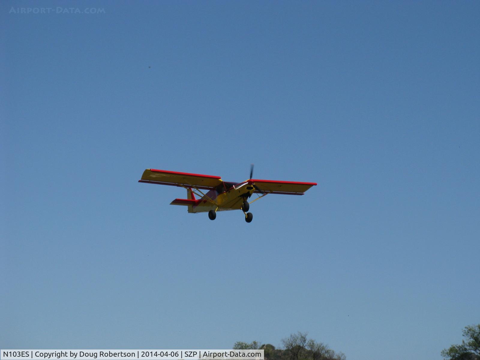 N103ES, 2005 Zenair CH-701SP C/N 7-9728, 2005 Vaillancourt Zenair STOL CH-701SP, Rotax 912 100 Hp, takeoff climb Rwy 22