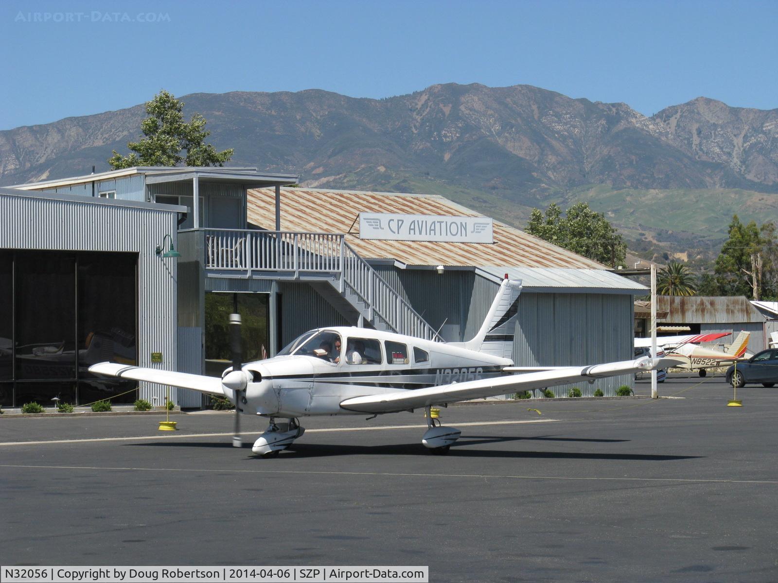 N32056, 1974 Piper PA-28-151 Cherokee Warrior C/N 28-7515056, 1974 Piper PA-28-151 WARRIOR, Lycoming O-320-E2D 150 Hp, awaiting busy fuel dock