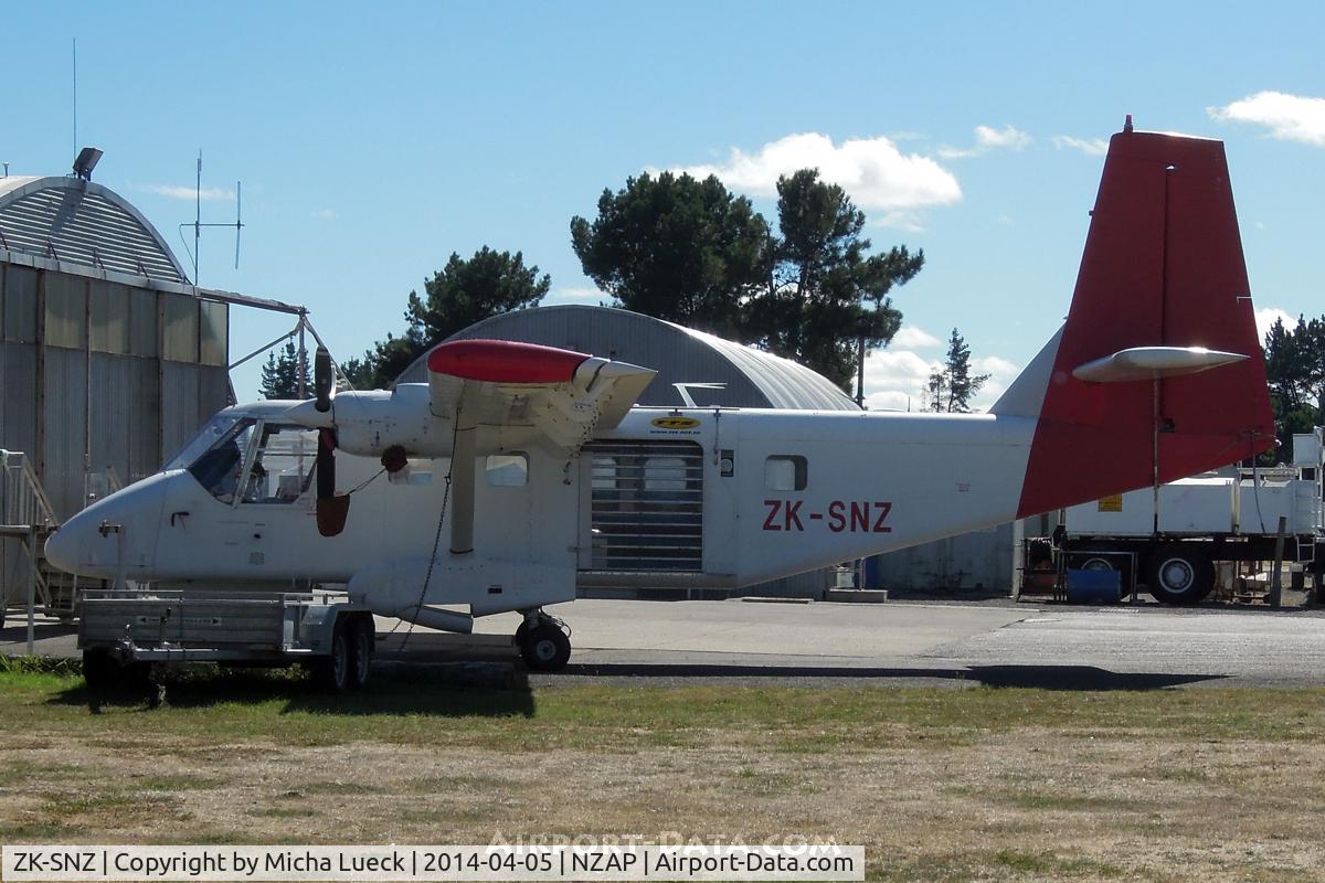 ZK-SNZ, GAF N22C Nomad C/N N22C-104, At Taupo