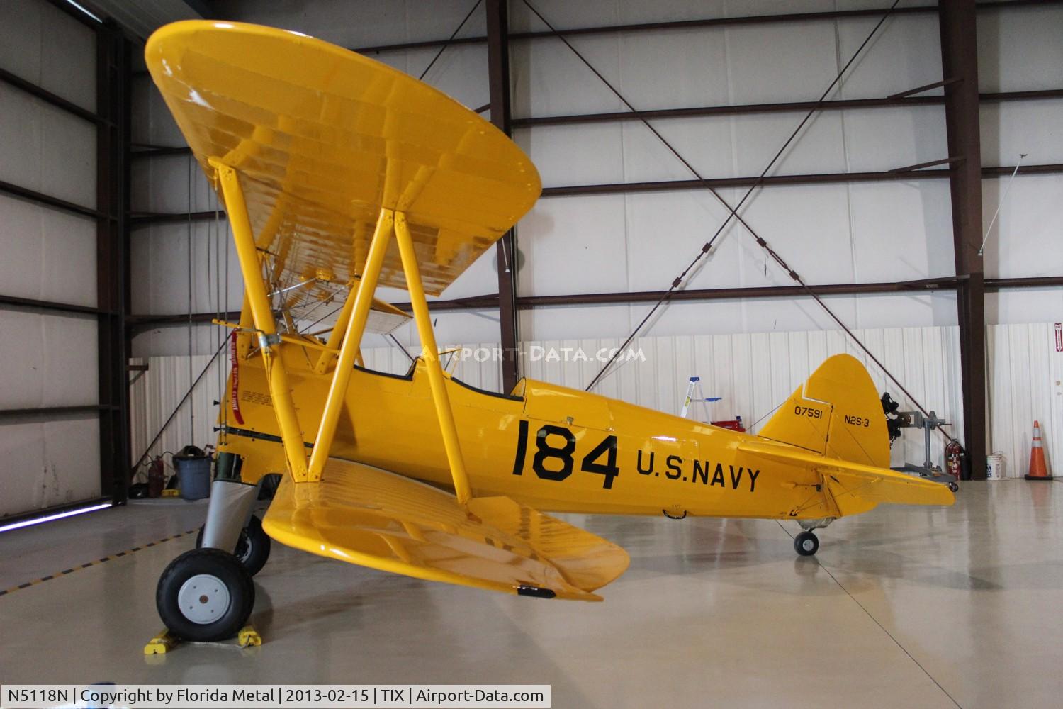 N5118N, 1943 Boeing A75L3 C/N 75-7195, Stearman N2S