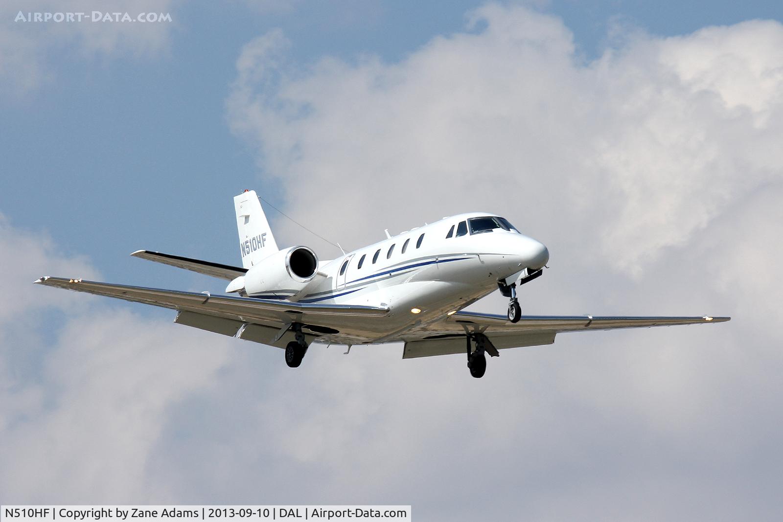 N510HF, 2003 Cessna 560XL C/N 560-5331, Landing at Dallas Love Field