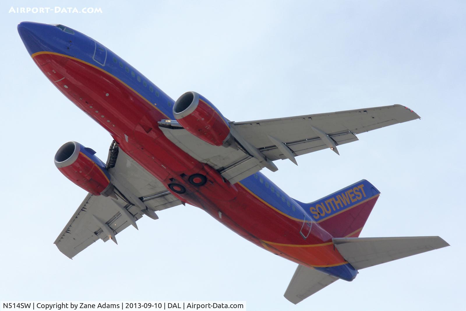N514SW, 1991 Boeing 737-5H4 C/N 25153, Departing Dallas Love Field