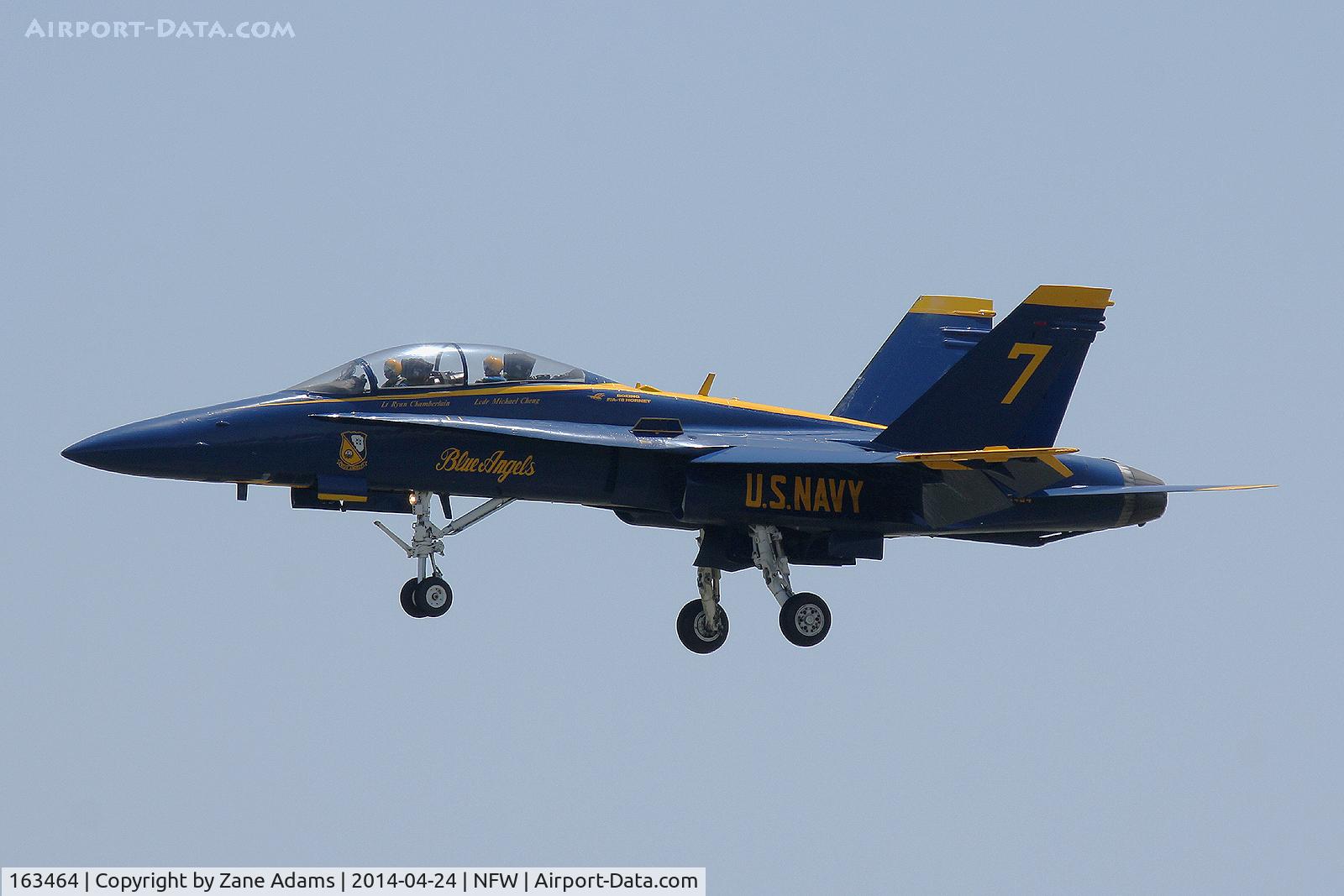 163464, 1988 McDonnell Douglas F/A-18D Hornet C/N 685/D010, US Navy Blue Angles at the 2014 Airpower Expo, NASJRB Fort Worth