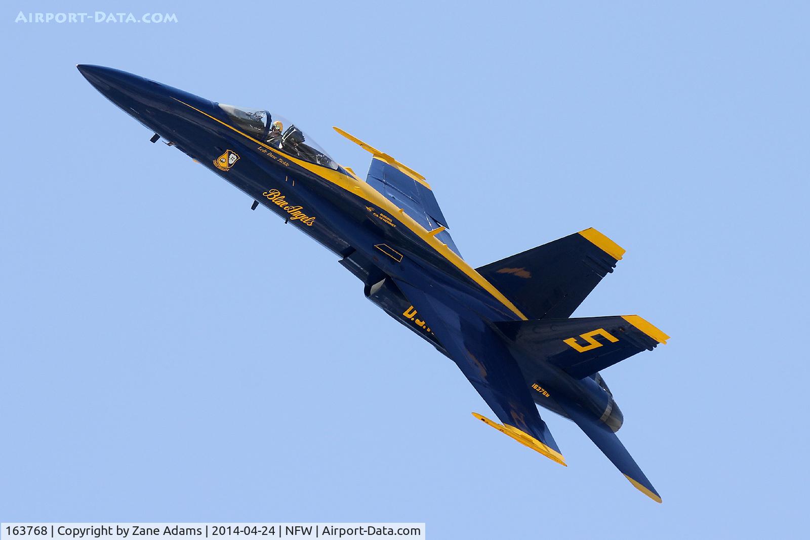 163768, 1989 McDonnell Douglas F/A-18C Hornet C/N 0848/C125, US Navy Blue Angles at the 2014 Airpower Expo, NASJRB Fort Worth