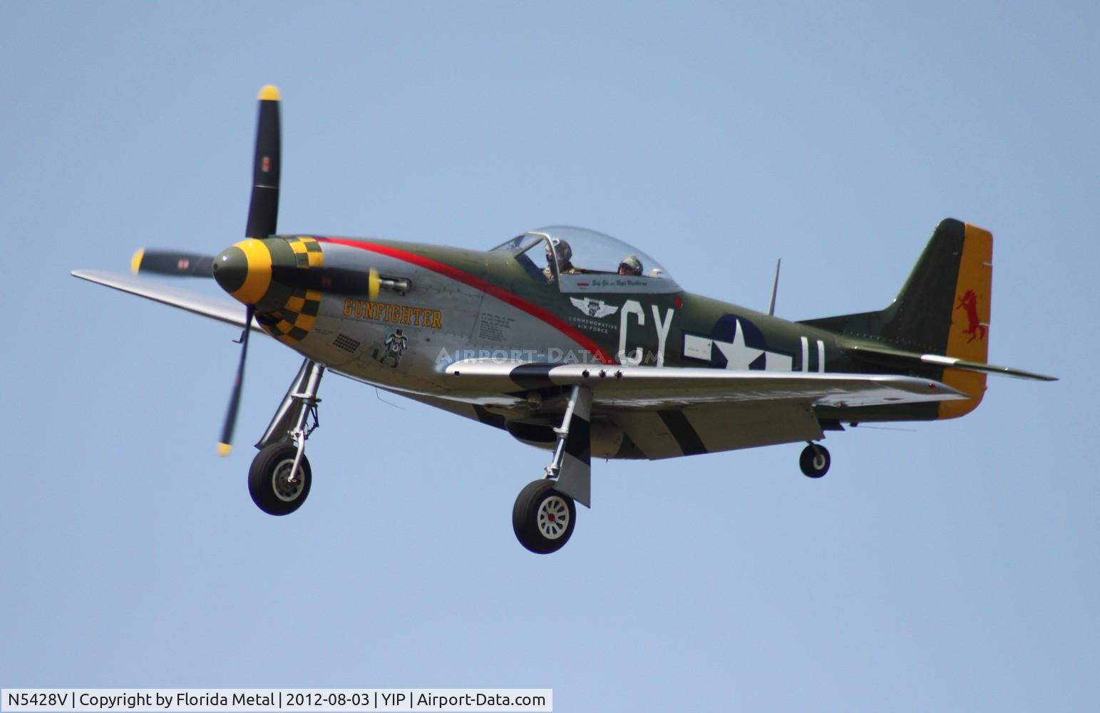 N5428V, 1944 North American P-51D Mustang C/N 122-39723, P-51D Gunfighter at Thunder Over Michigan