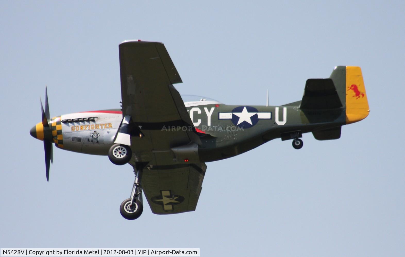 N5428V, 1944 North American P-51D Mustang C/N 122-39723, P-51D Gunfighter at Thunder Over Michigan