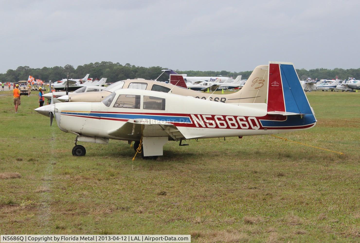 N5686Q, 1965 Mooney M20E C/N 699, Mooney M20E at Sun N fun