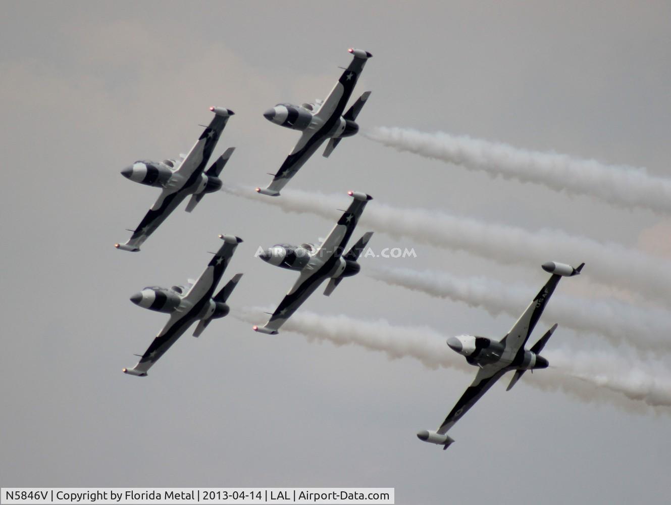 N5846V, 1984 Aero L-39C Albatros C/N 432826, Black Diamond Jet Team at Sun N Fun