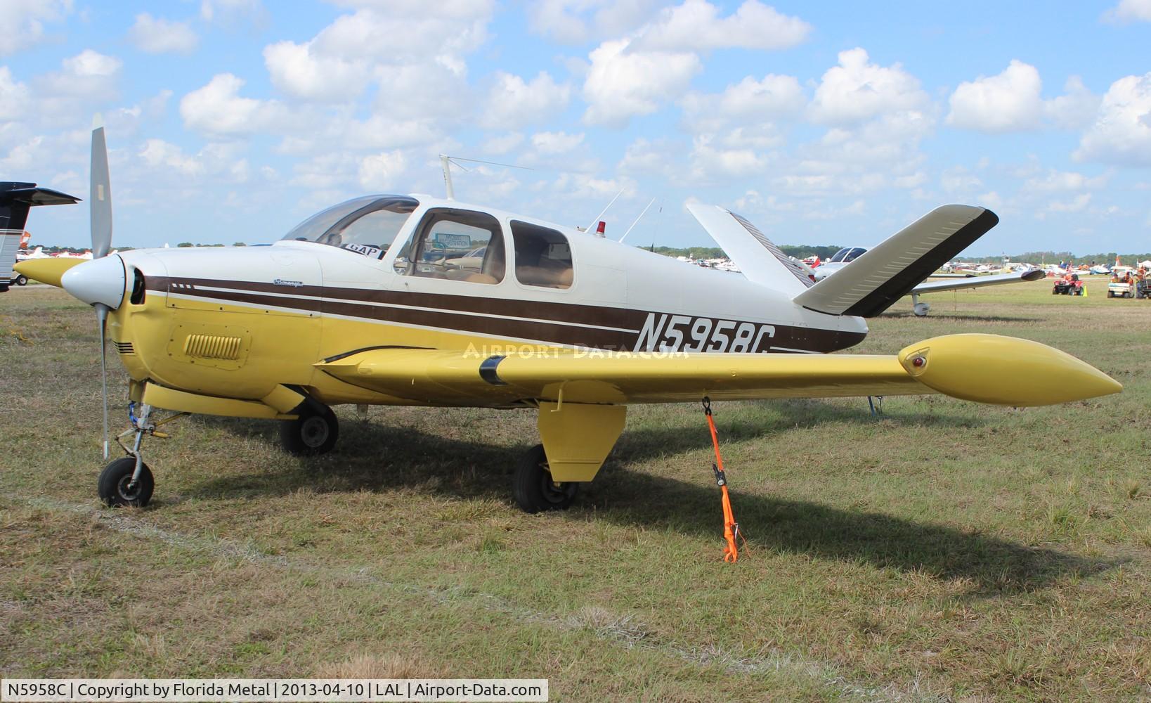 N5958C, 1952 Beech C35 Bonanza C/N D-3319, Beech C35 at Sun N Fun