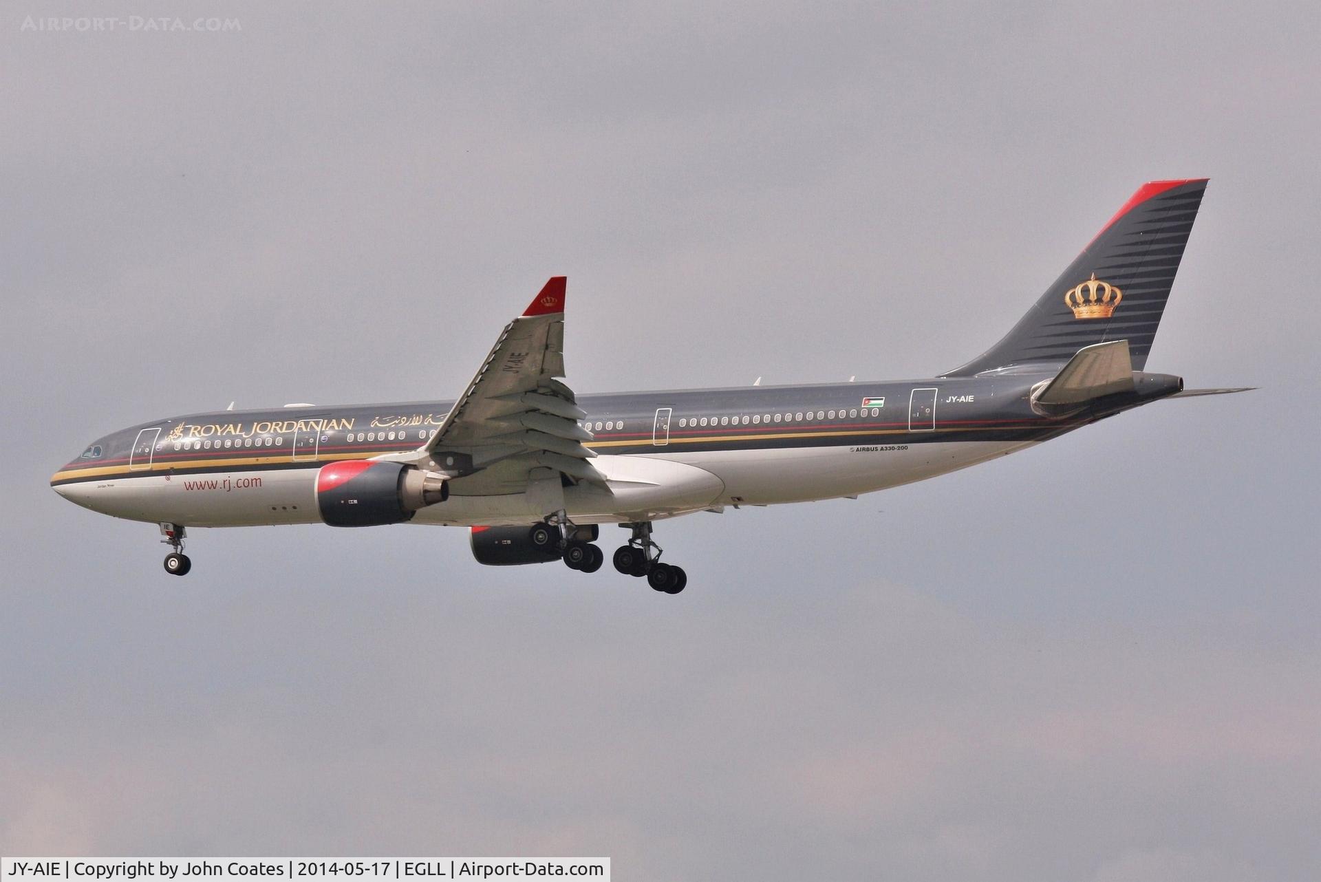 JY-AIE, 2008 Airbus A330-223 C/N 970, Arriving 27L