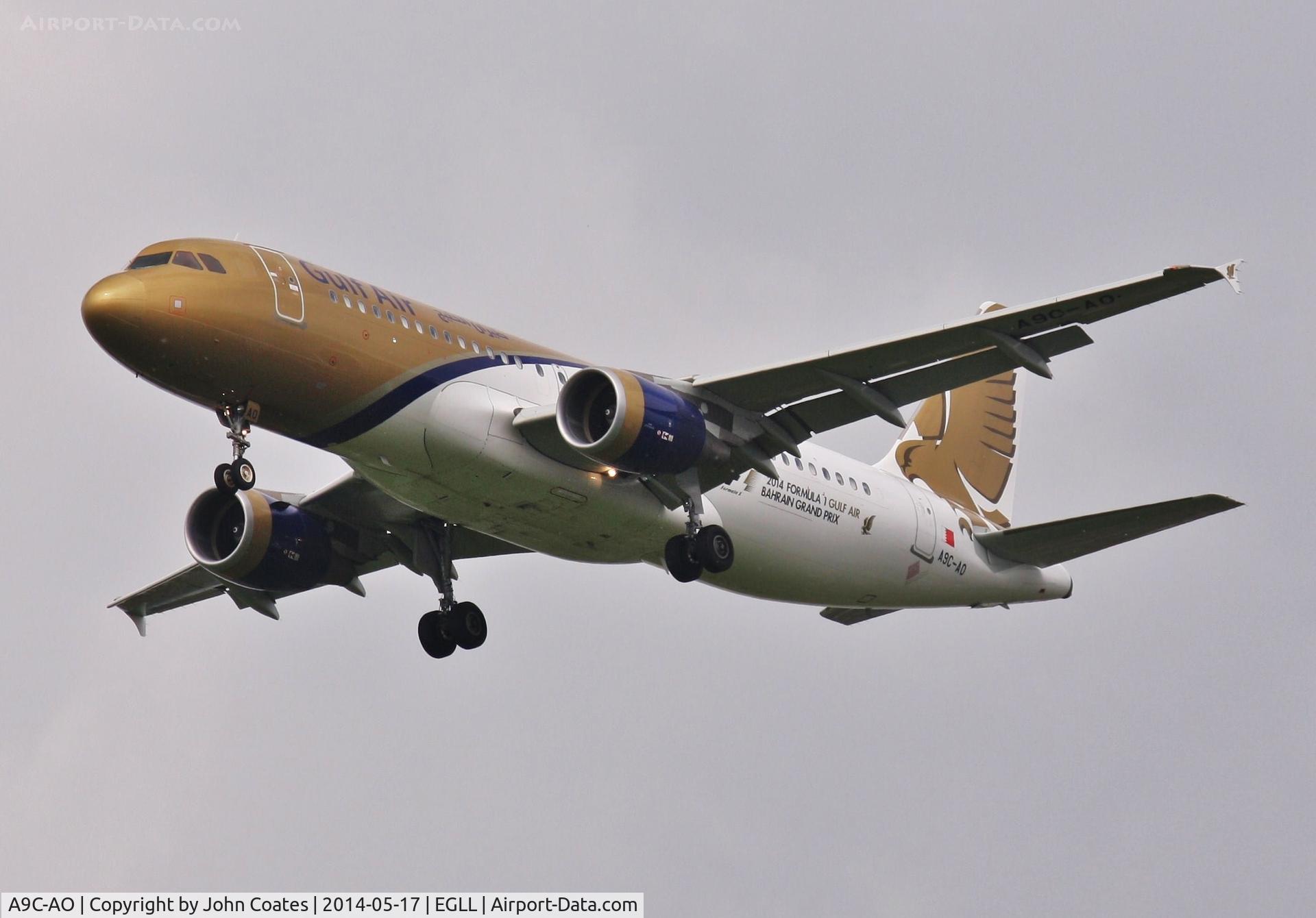 A9C-AO, 2011 Airbus A320-214 C/N 4860, Finals 27R