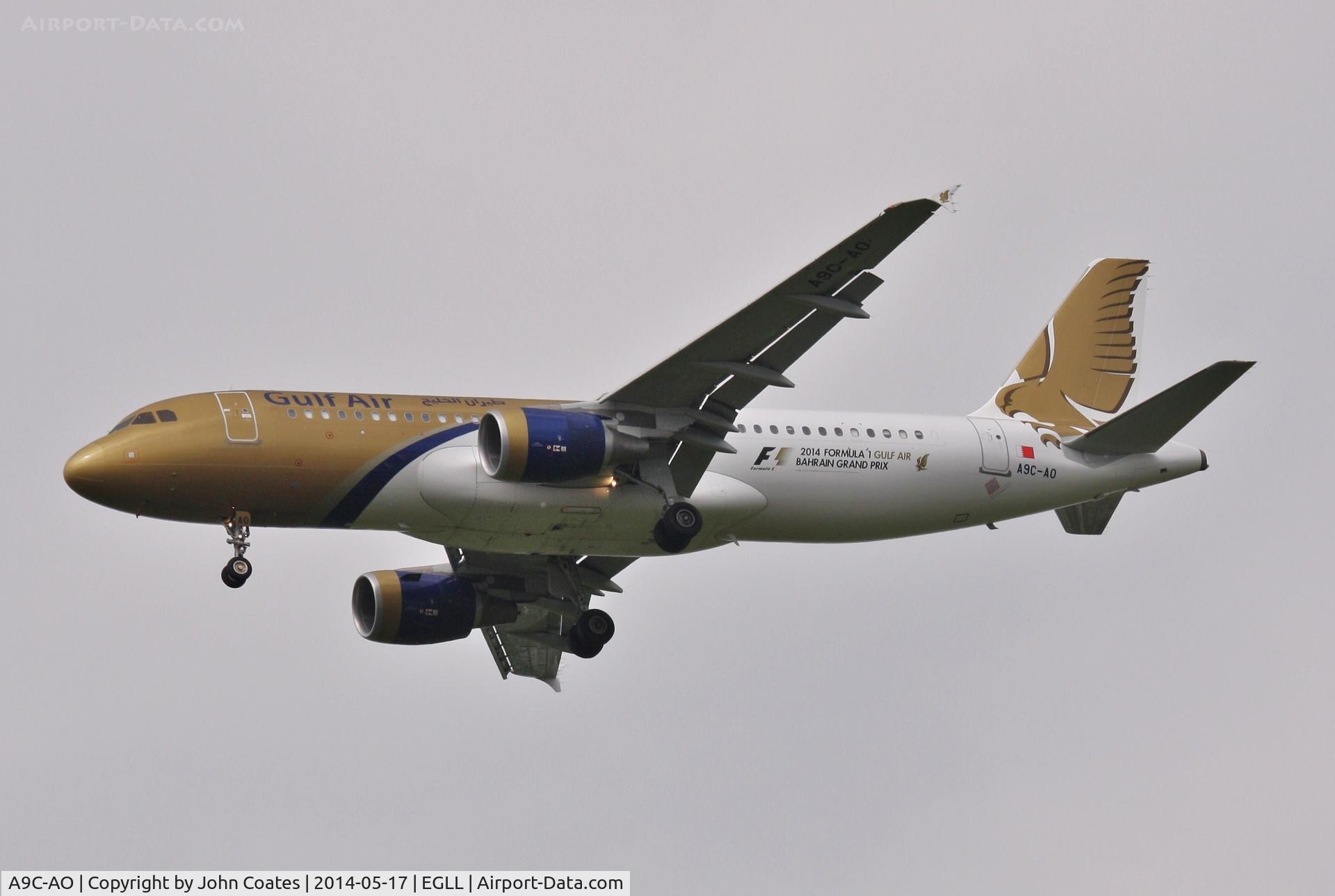 A9C-AO, 2011 Airbus A320-214 C/N 4860, Arriving 27R