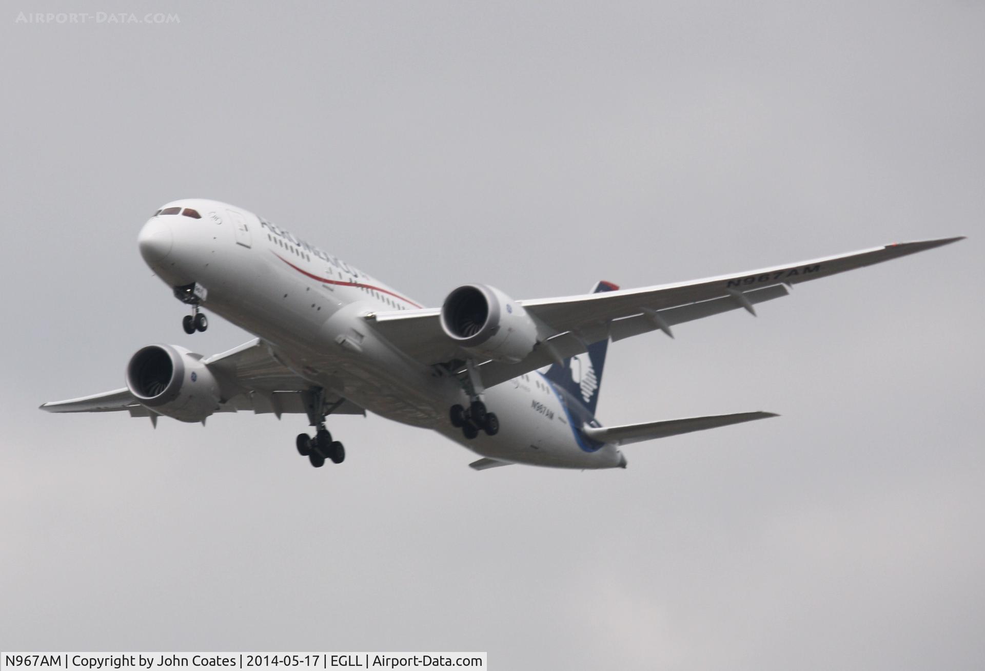N967AM, 2014 Boeing 787-8 Dreamliner Dreamliner C/N 35312, Arriving 27R