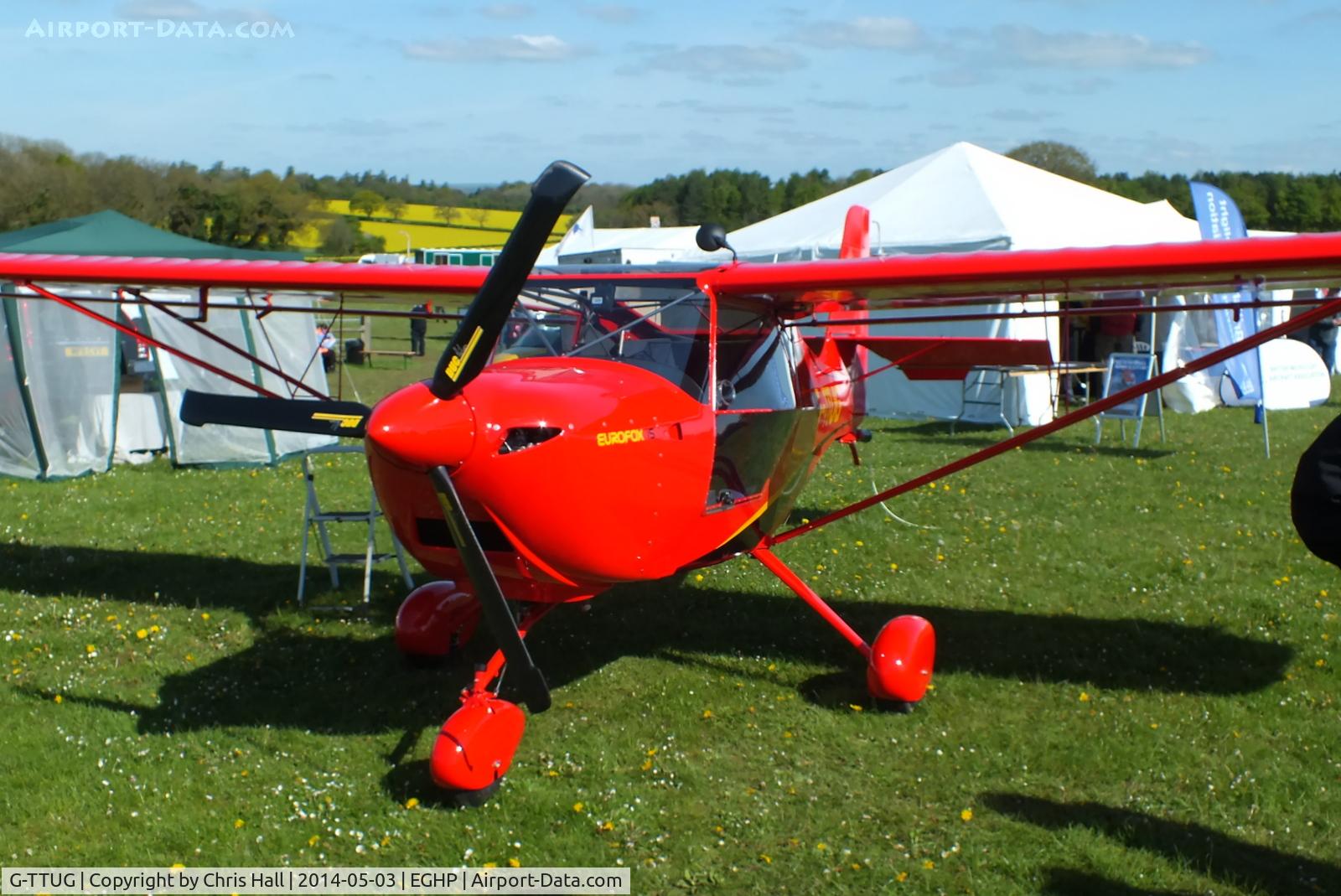 G-TTUG, 2013 Aeropro Eurofox 912(S) C/N LAA 376-15213, at the 2014 Microlight Trade Fair, Popham
