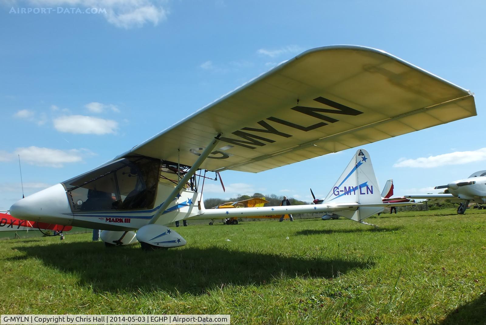 G-MYLN, 1994 Kolb Twinstar Mk III C/N PFA 205-12430, at the 2014 Microlight Trade Fair, Popham