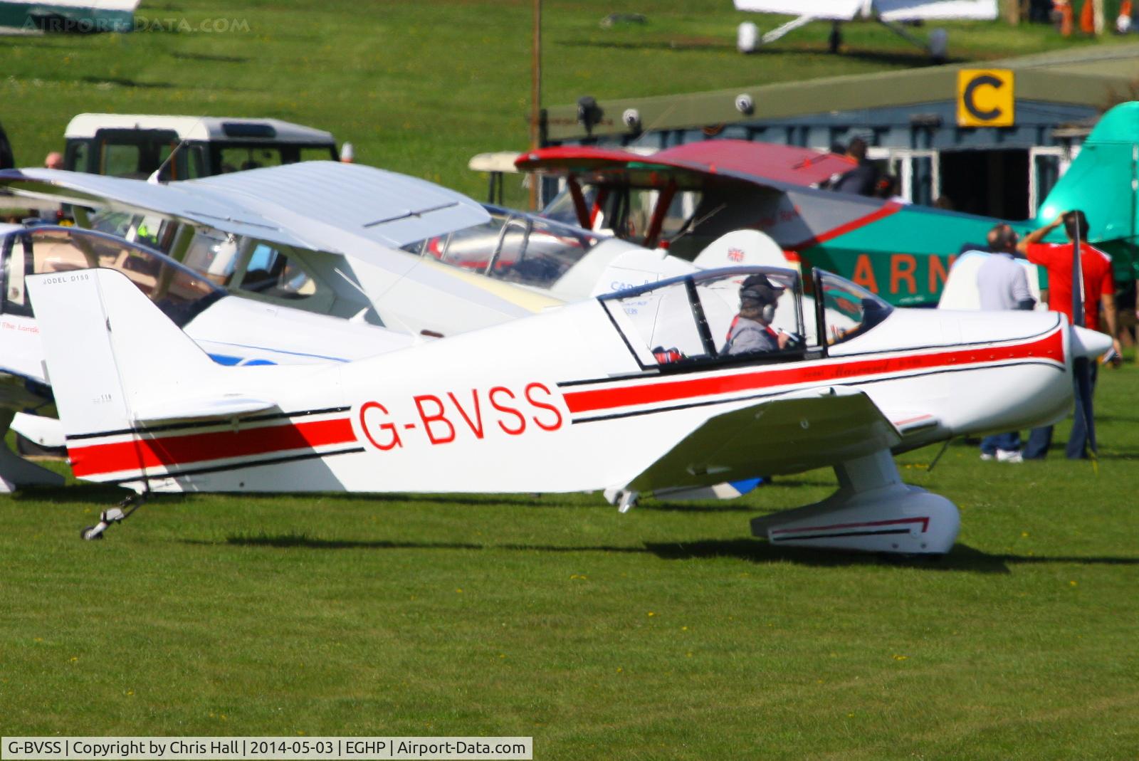 G-BVSS, 1999 Jodel D-150 Mascaret C/N PFA 151-11878, at the 2014 Microlight Trade Fair, Popham