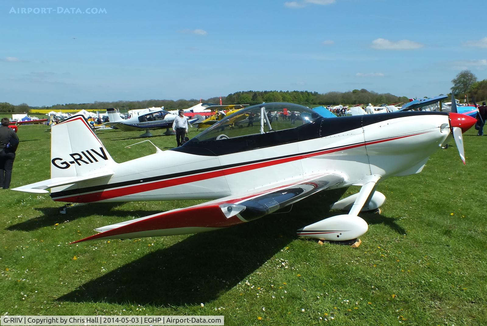 G-RIIV, 1988 Vans RV-4 C/N 1340, at the 2014 Microlight Trade Fair, Popham