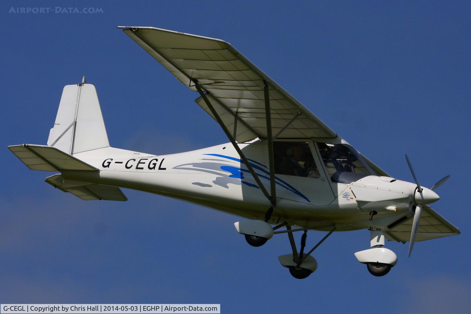 G-CEGL, 2006 Comco Ikarus C42 FB80 C/N 0609-6848, at the 2014 Microlight Trade Fair, Popham