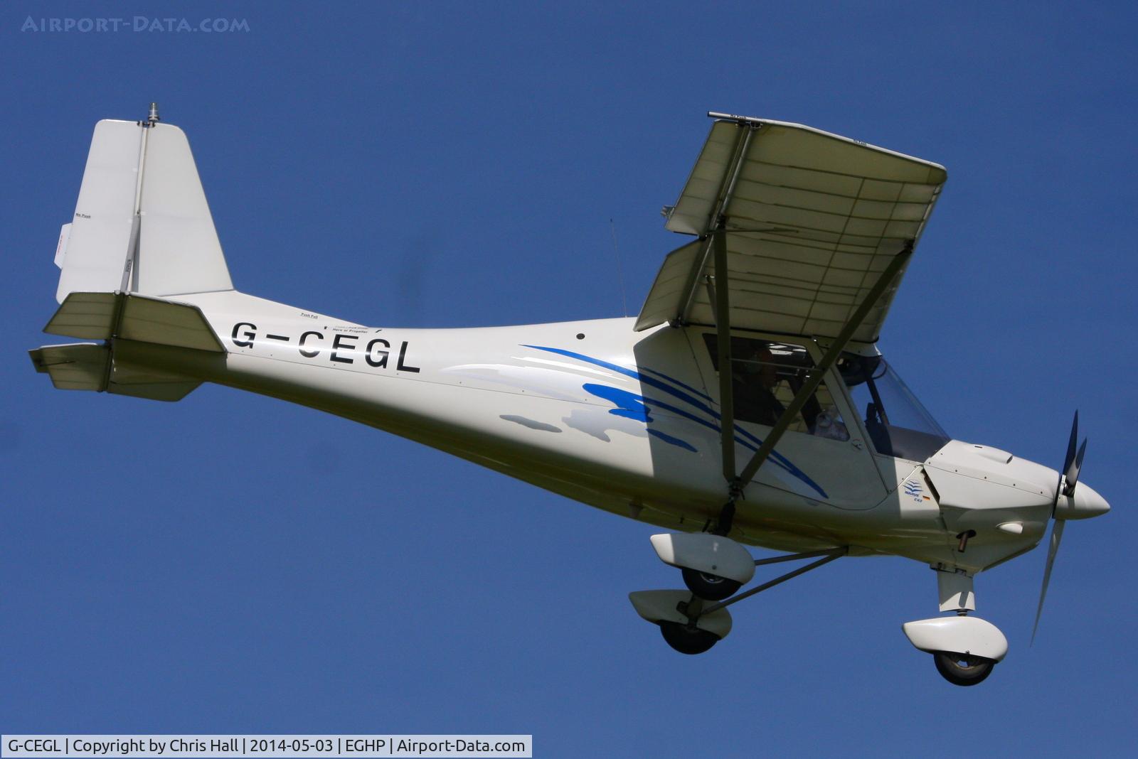 G-CEGL, 2006 Comco Ikarus C42 FB80 C/N 0609-6848, at the 2014 Microlight Trade Fair, Popham