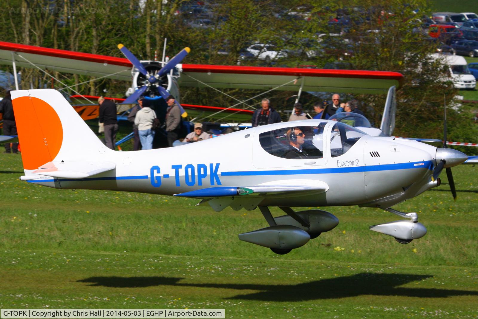 G-TOPK, 2004 Europa XS Tri-Gear C/N PFA 247-14193, at the 2014 Microlight Trade Fair, Popham