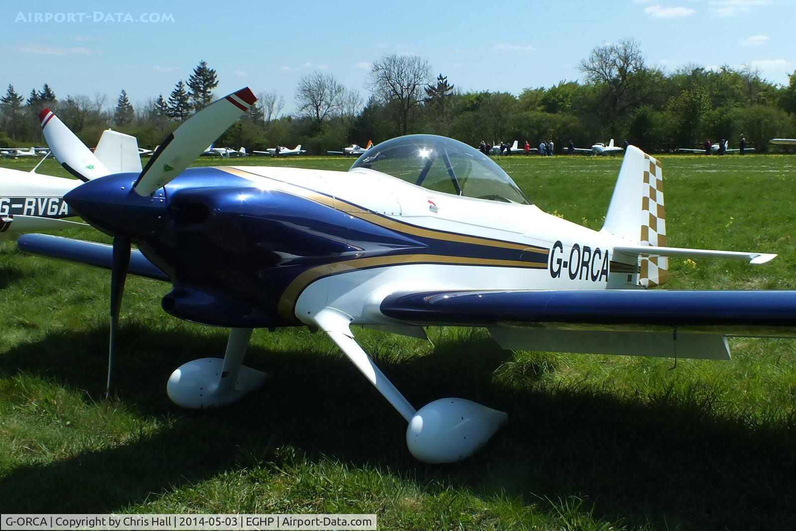 G-ORCA, 2005 Vans RV-4 C/N PFA 181-12924, at the 2014 Microlight Trade Fair, Popham