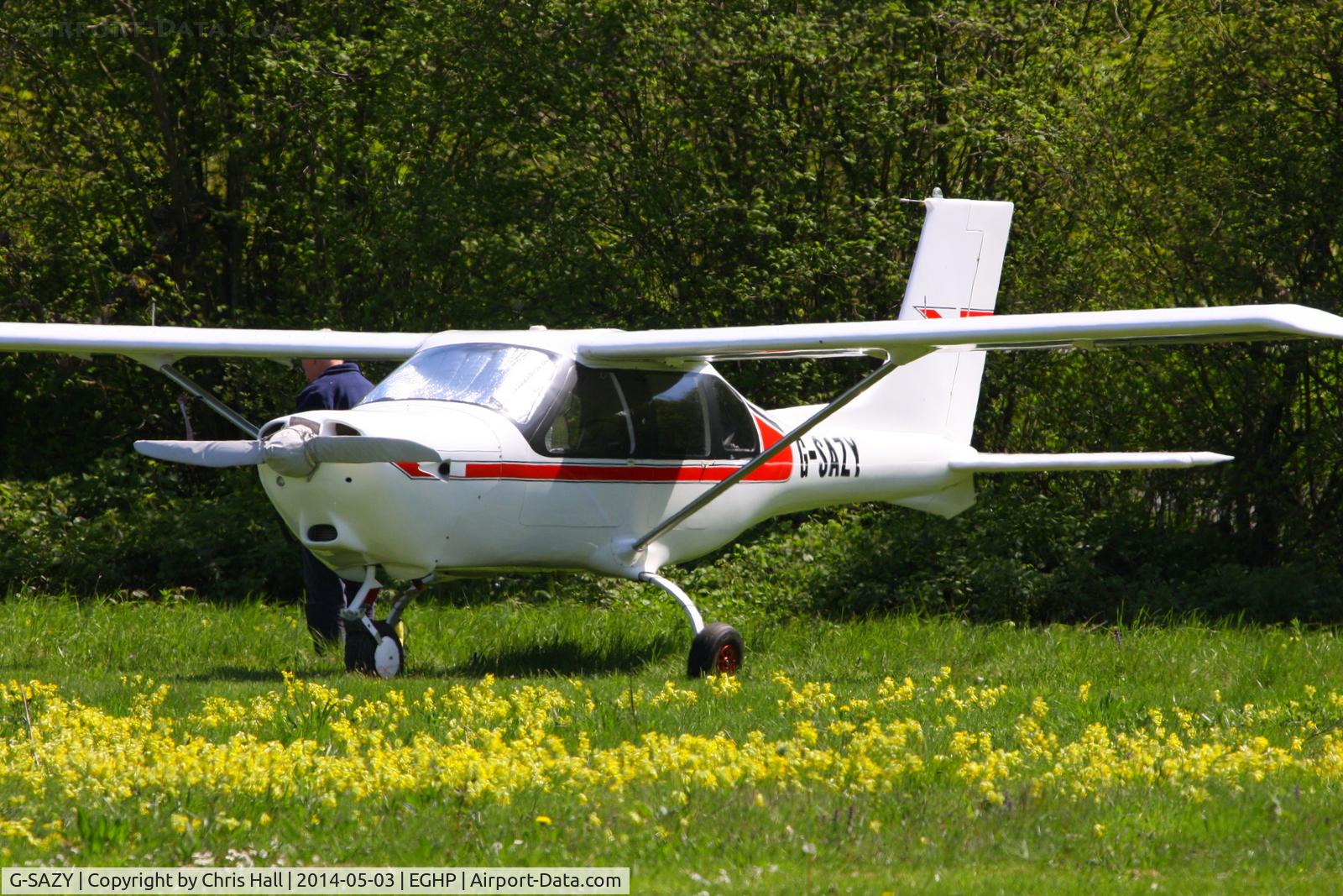 G-SAZY, 2004 Jabiru J400 C/N PFA 325-14057, at the 2014 Microlight Trade Fair, Popham